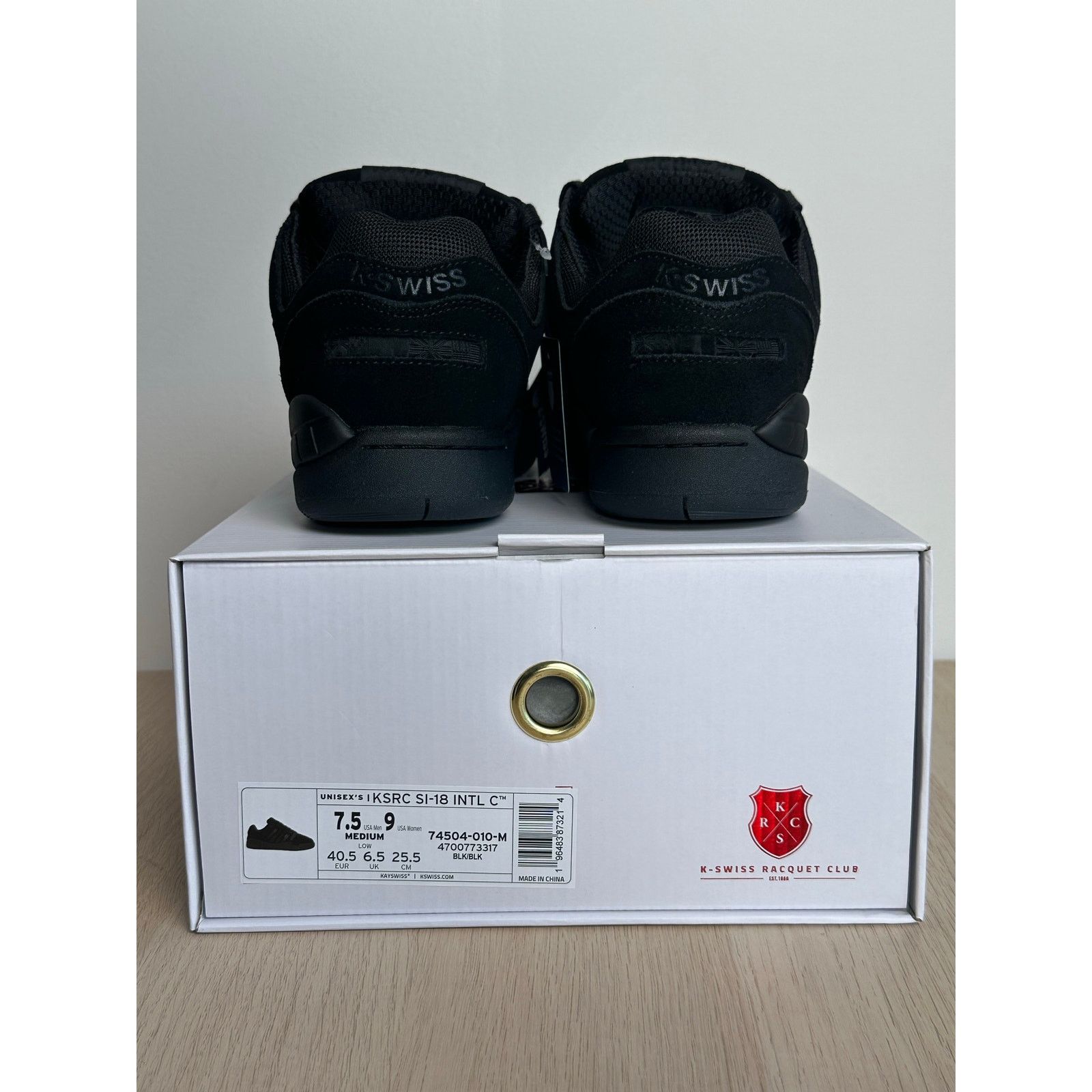 K-Swiss K-Swiss x Anwar Carrots SI-18 Black Sneaker - Size 7.5M Size US 7.5 / EU 40-41 - 5 Thumbnail