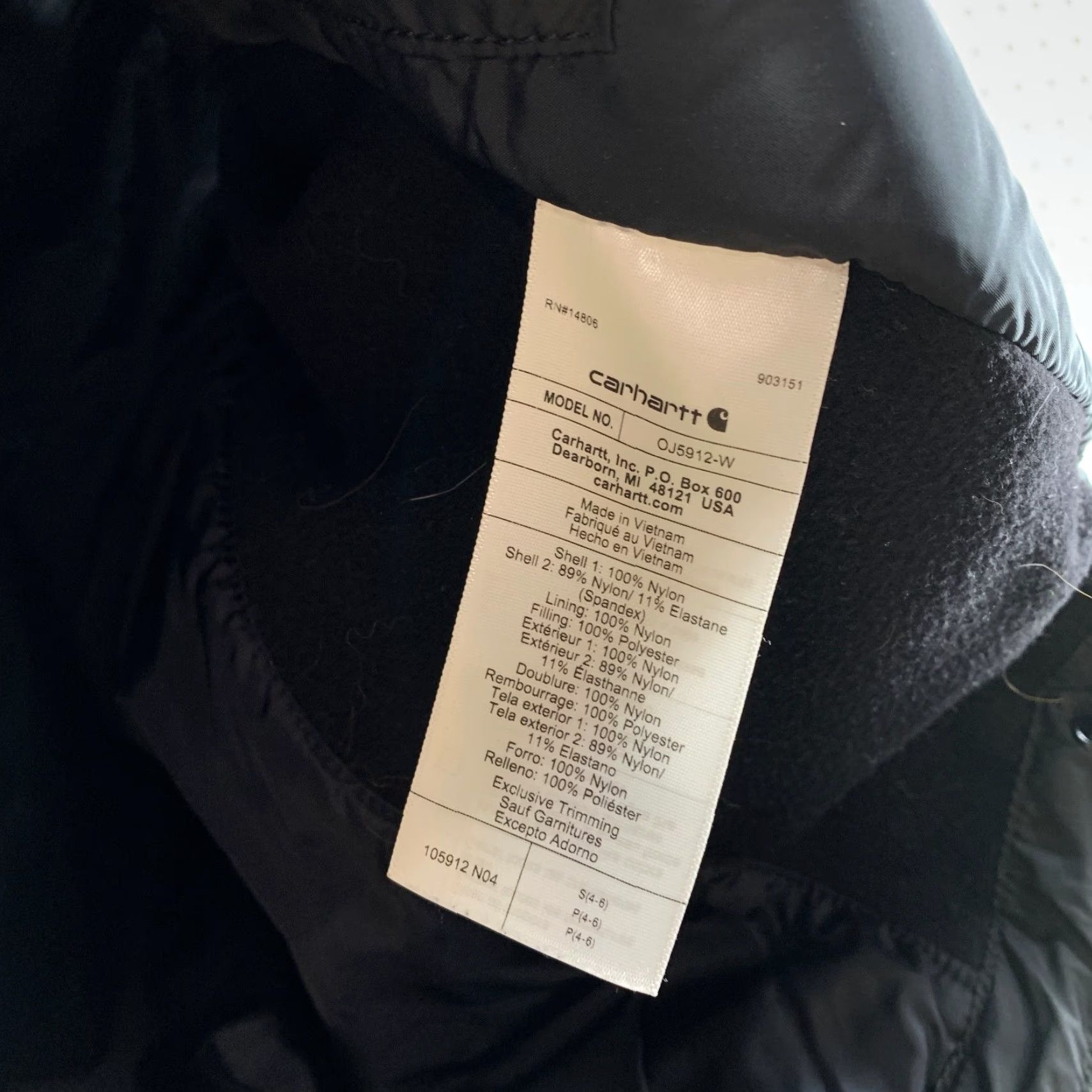 Carhartt Carhartt Puffer Jacket Women S Gilliam Rain Defender Insulated Lightweight Black Size S / US 4 / IT 40 - 4 Thumbnail