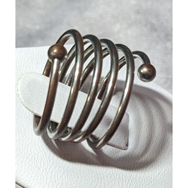 Other Copper And Silver Tone Metal Coil Ring Size 7 Size ONE SIZE - 11 Thumbnail