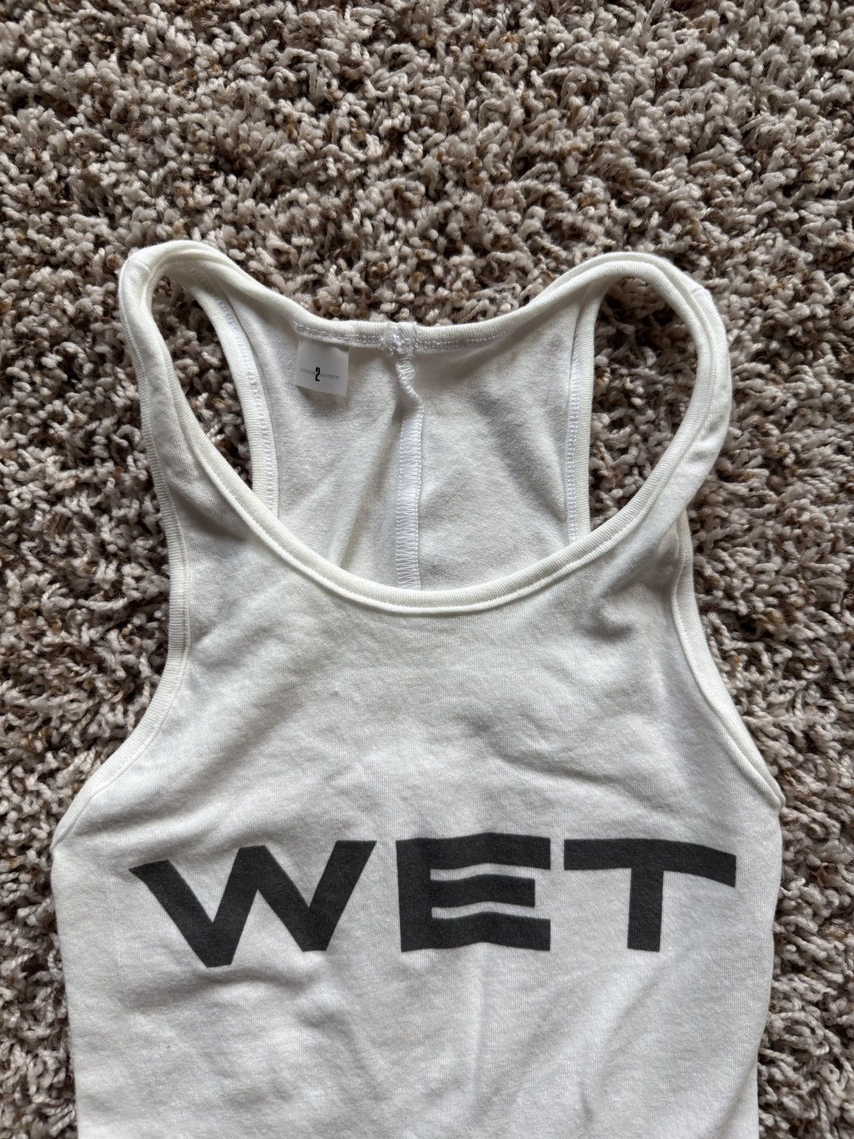 Mowalola × Yeezy Yeezy x Mowalola Wet Tank White Size M / US 6-8 / IT 42-44 - 3 Thumbnail