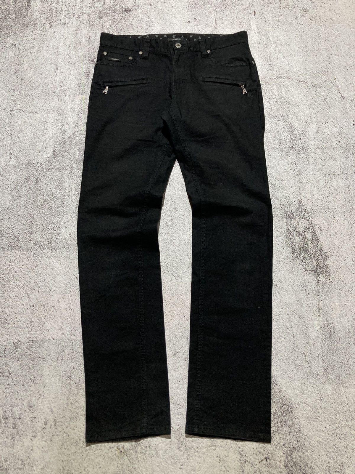 Japanese Brand 2000s Loveless Skull Patch Logo Punk Gothic Vkei Style Pants Size US 32 / EU 48 - 11 Thumbnail
