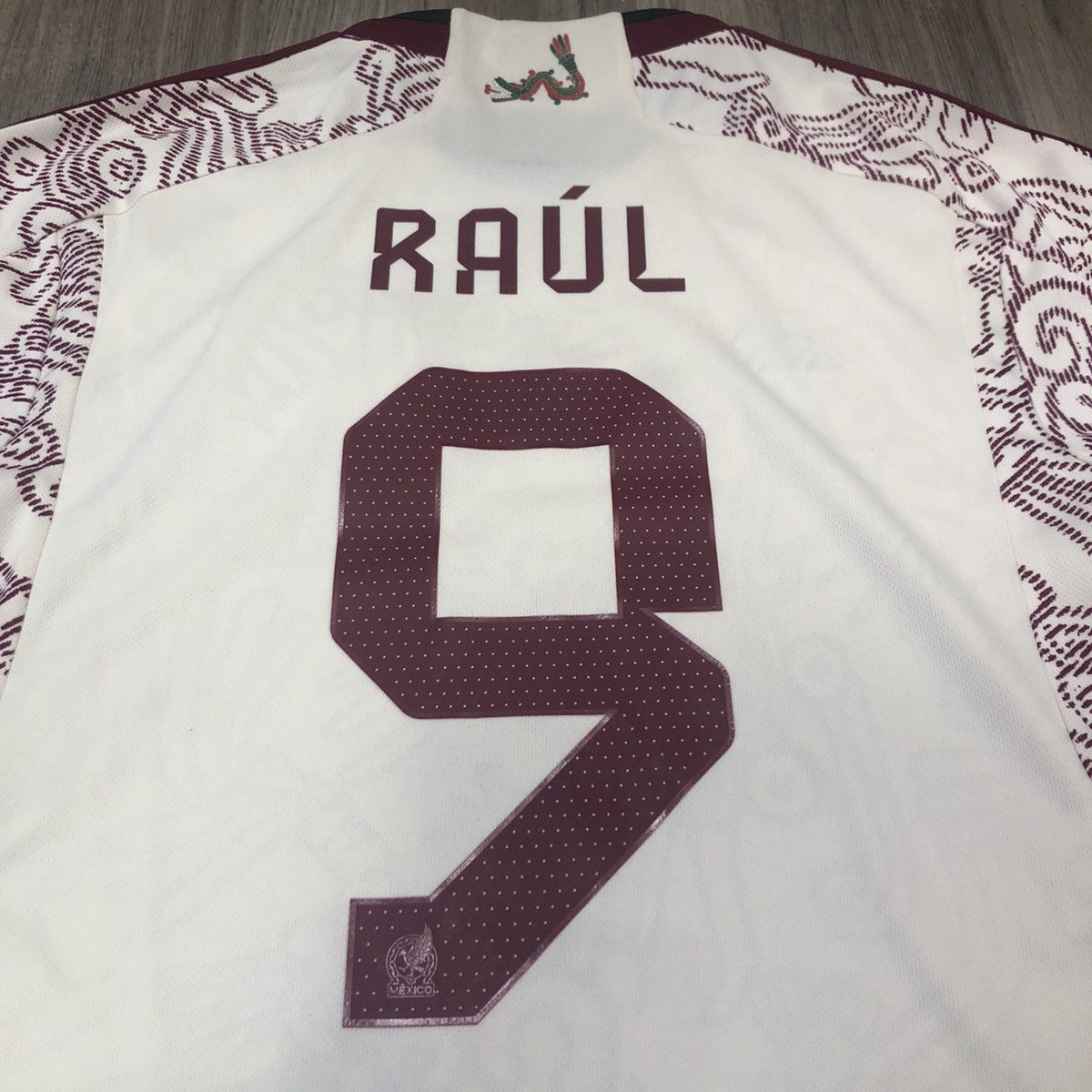 Adidas Mexico World Cup 2022 away shirt #9 Raul Size US S / EU 44-46 / 1 - 5 Thumbnail