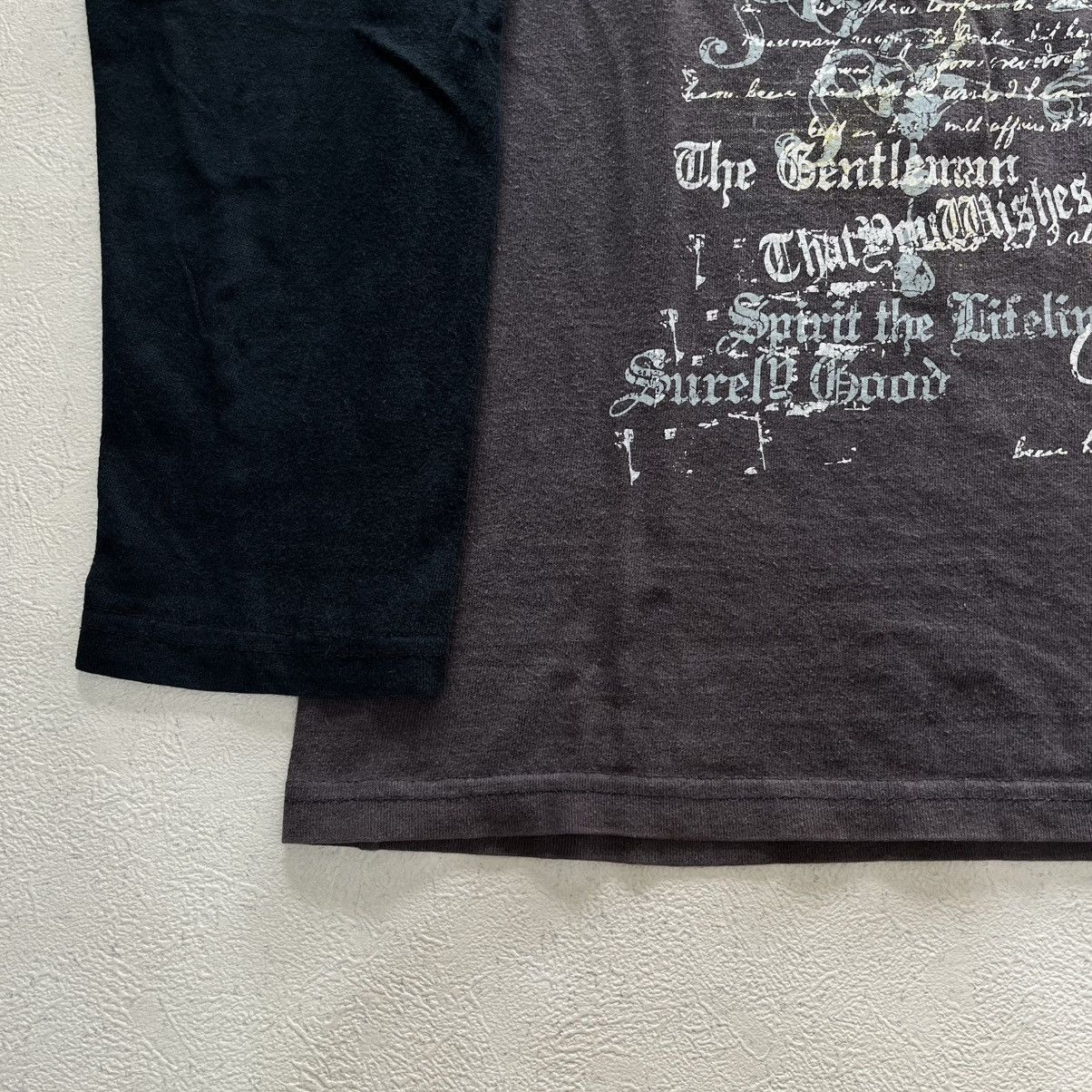 20471120 2000s Japanese archive poem vkei longsleeve tee Size US M / EU 48-50 / 2 - 6 Thumbnail