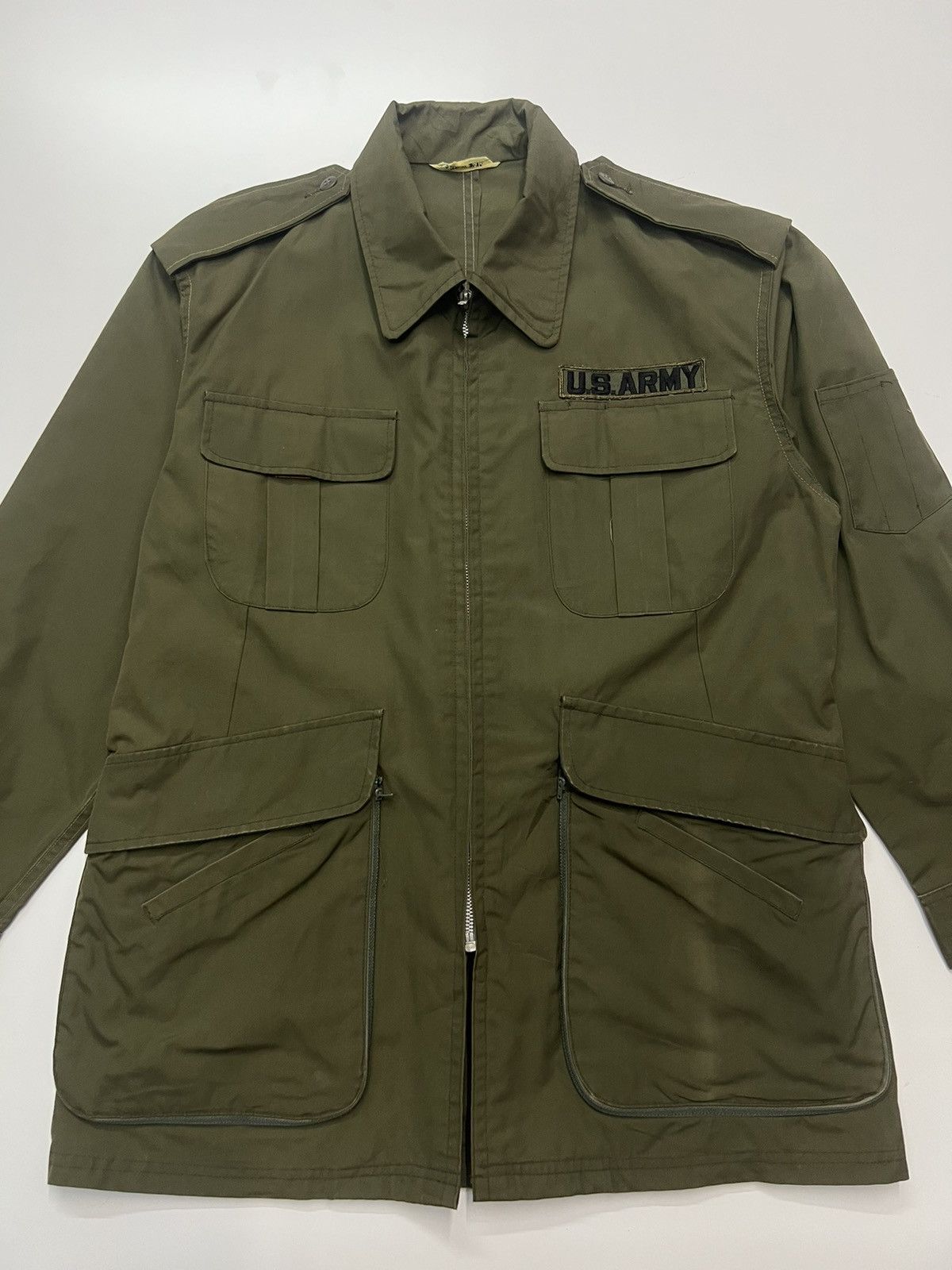 Vintage VINTAGE US ARMY ZIPPER JACKET Size US L / EU 52-54 / 3 - 2 Thumbnail