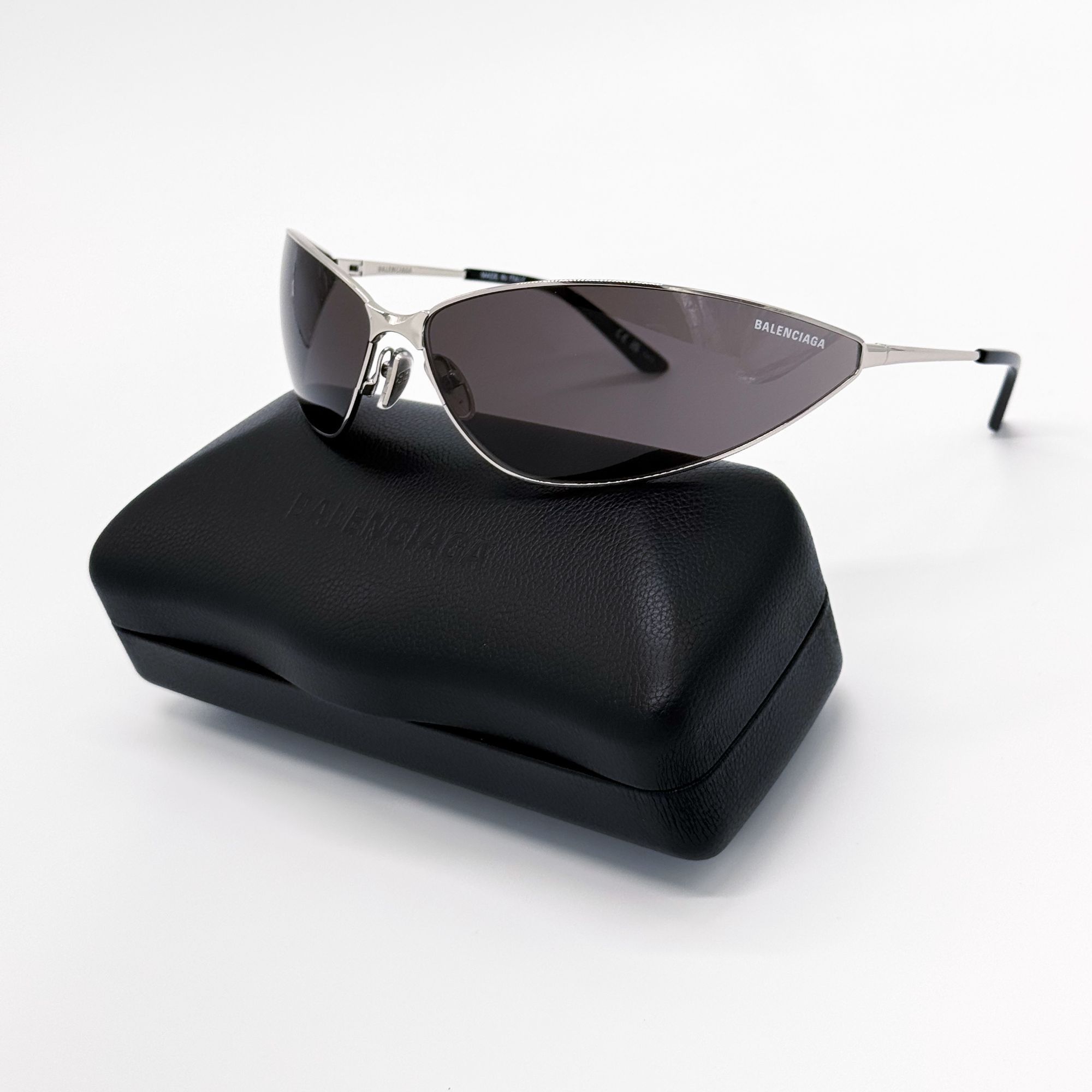 Balenciaga NEW BALENCIAGA BB0315S 004 SUNGLASSES SILVER UNISEX EYEWEAR Size ONE SIZE - 1 Thumbnail