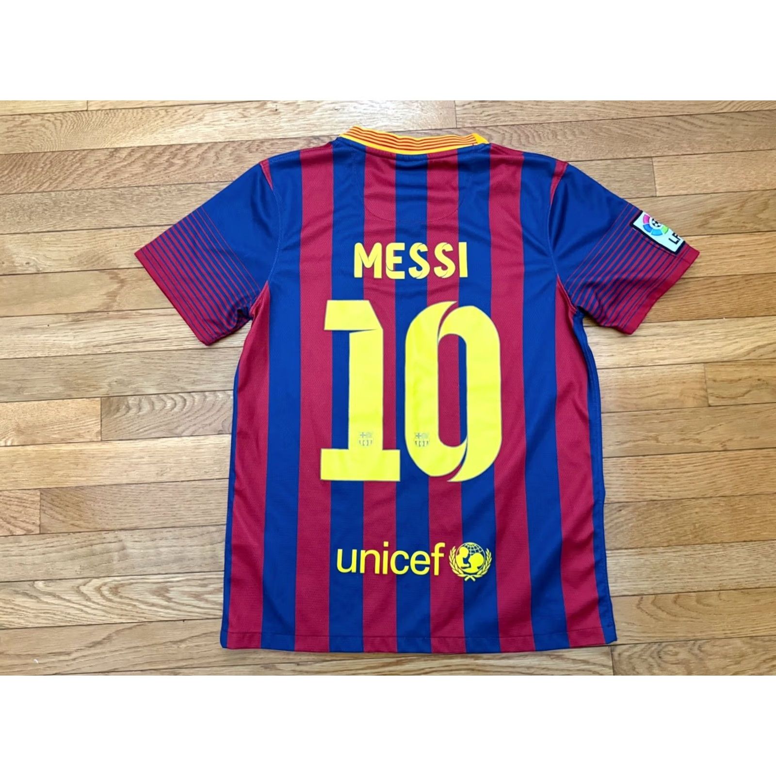 Nike Nike FC Barcelona Messi Jersey Striped Short Sleeve Red Blue sz S Mens Size US S / EU 44-46 / 1 - 2 Thumbnail