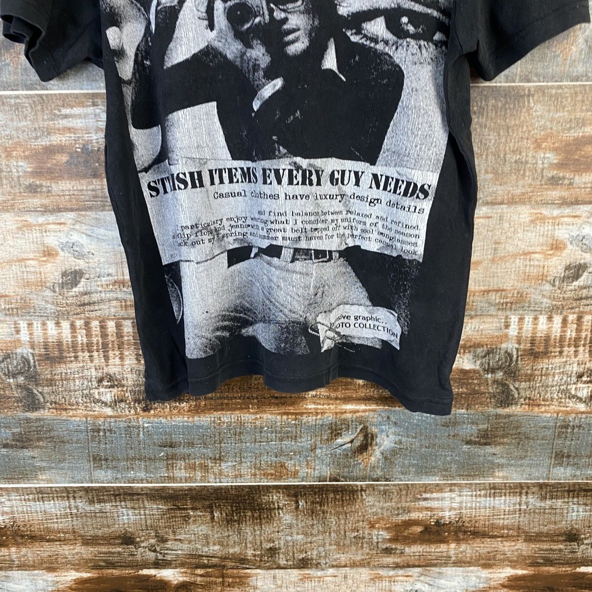 Vintage DL Japanese Brand Black T-Shirt #C1182 Size M / US 6-8 / IT 42-44 - 6 Thumbnail