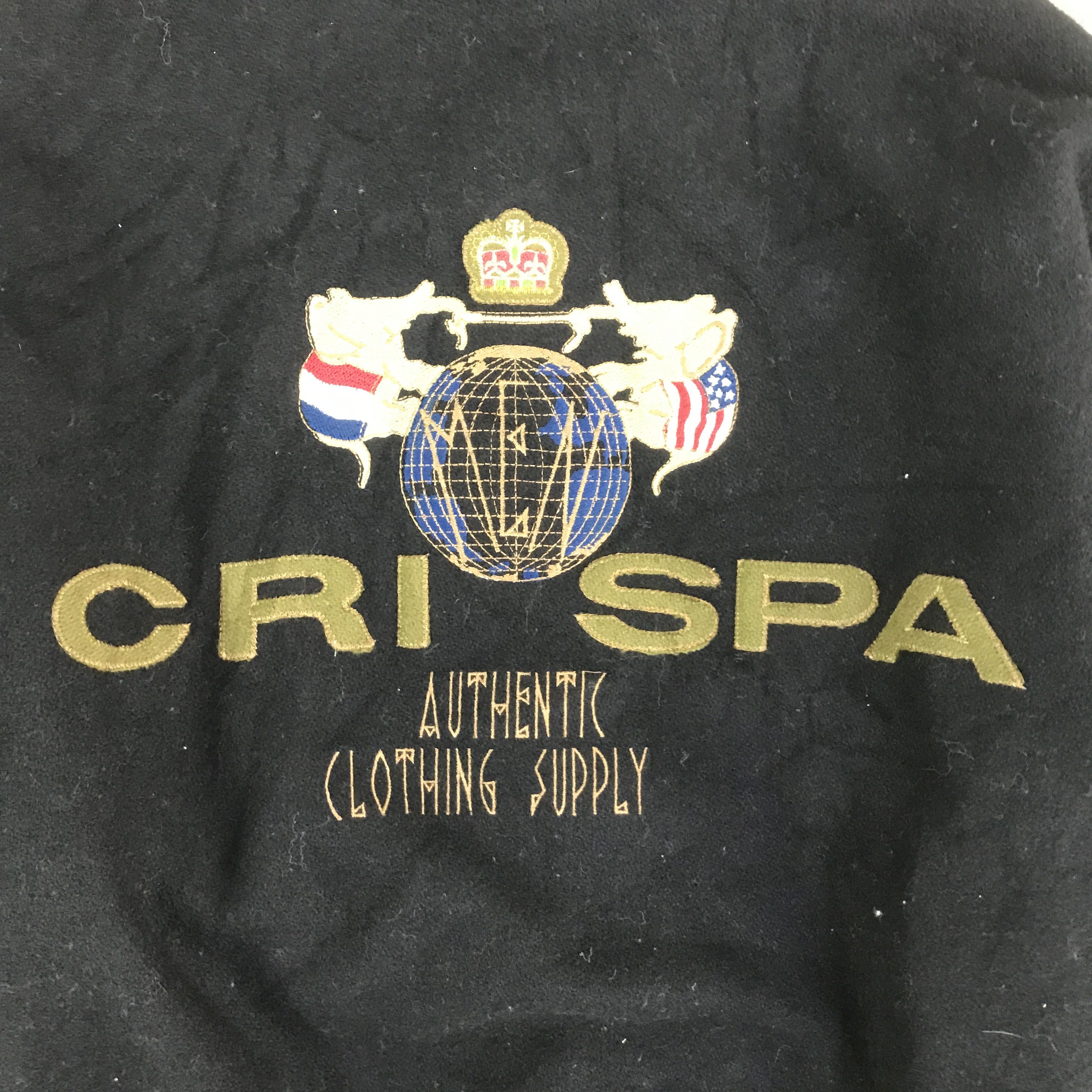 Japanese Brand VTG CRISPA VARSITY SLEEVE LEATHER JACKET K123B12 Size US M / EU 48-50 / 2 - 5 Thumbnail
