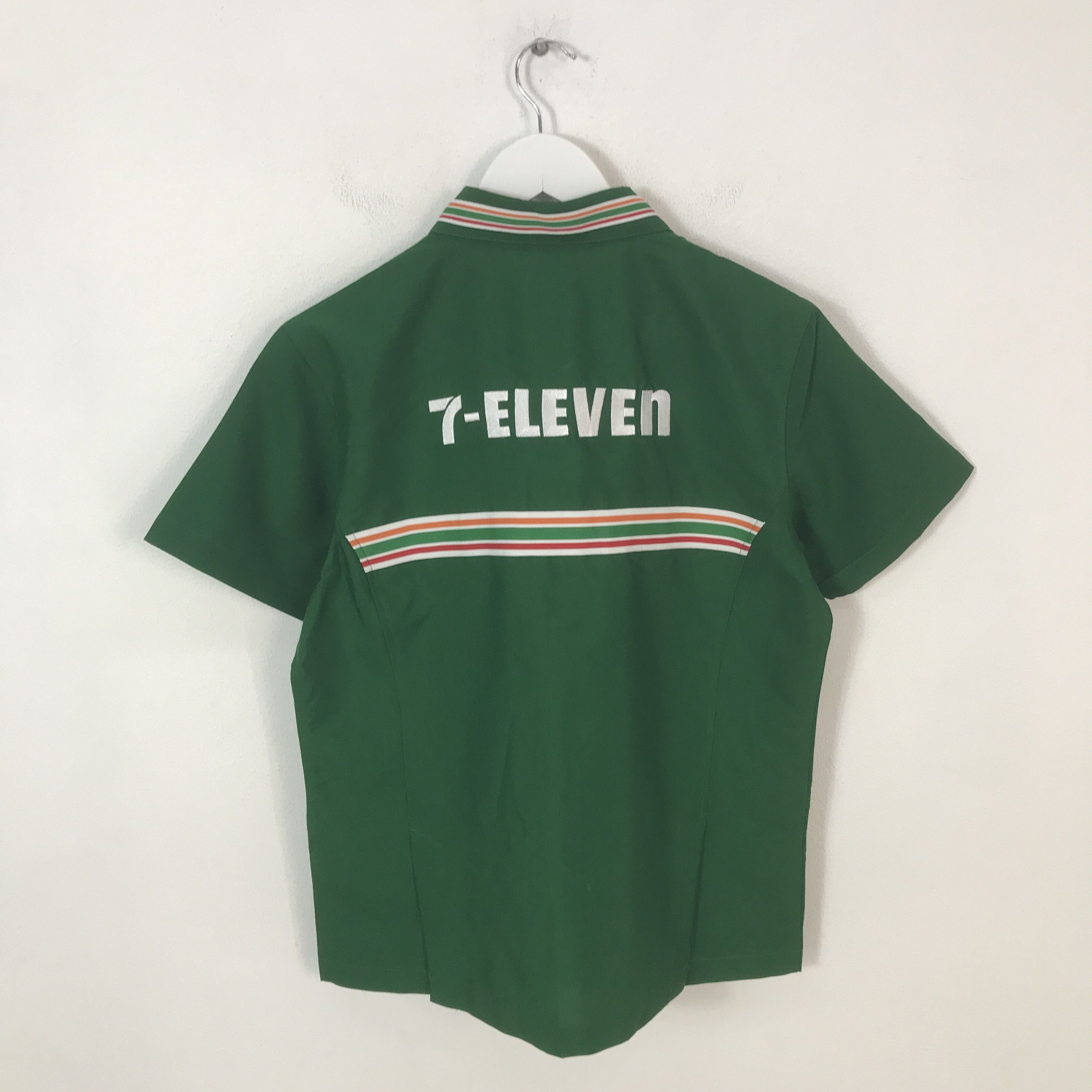 Japanese Brand 7 Eleven Uniform Green Shirt jacket K50B20 Size US M / EU 48-50 / 2 - 1 Thumbnail