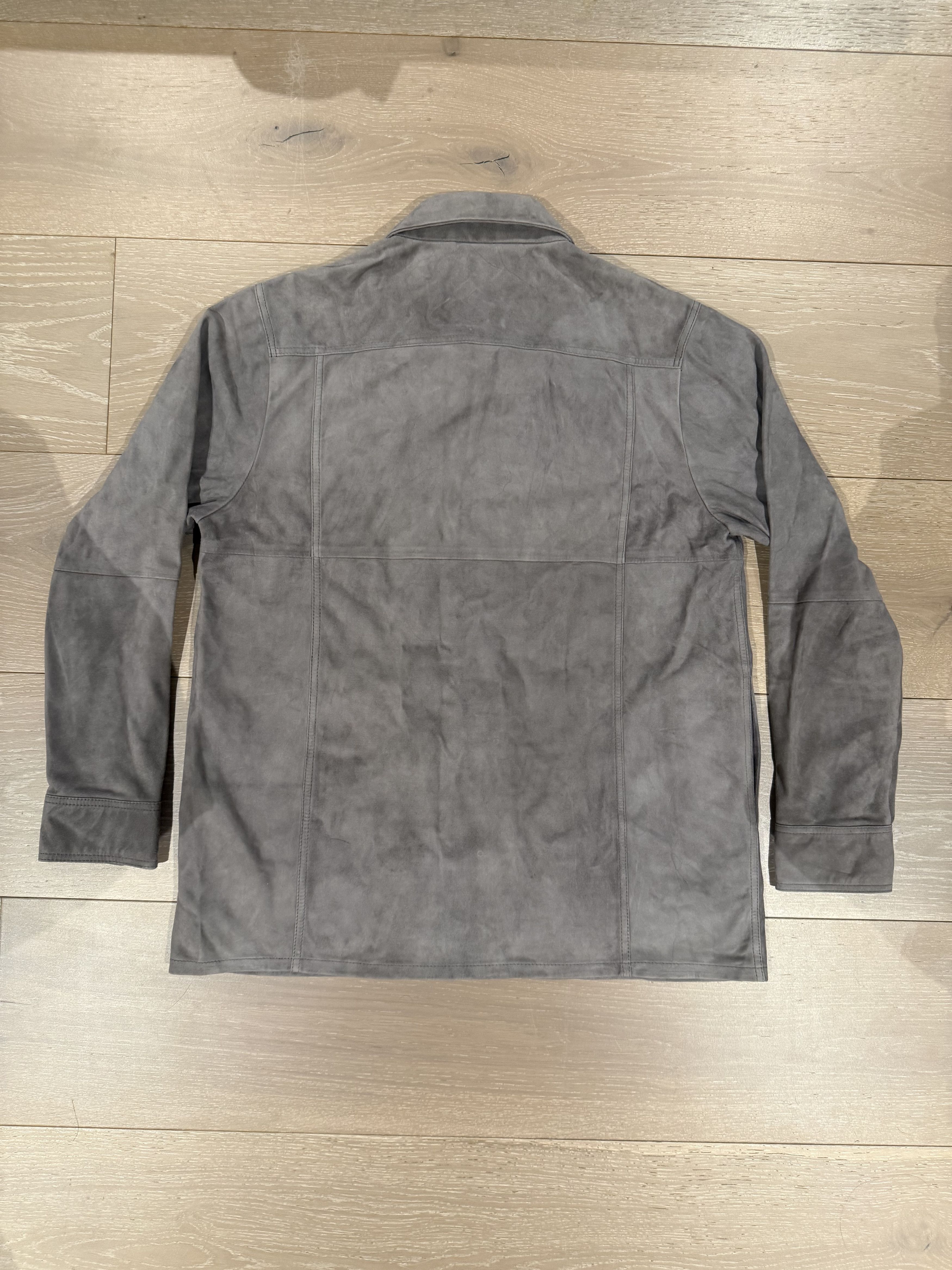 Corridor 💚 Corridor NYC Goat Suede Snap Shirt Grey Medium NEW Size US M / EU 48-50 / 2 - 5 Thumbnail