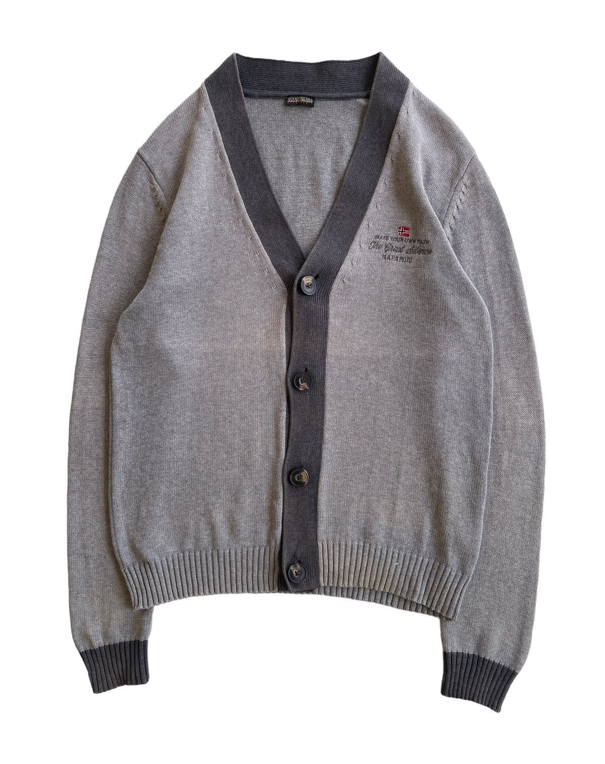 Napapijri Men Cardigan Knit (Sunfaded Grey)