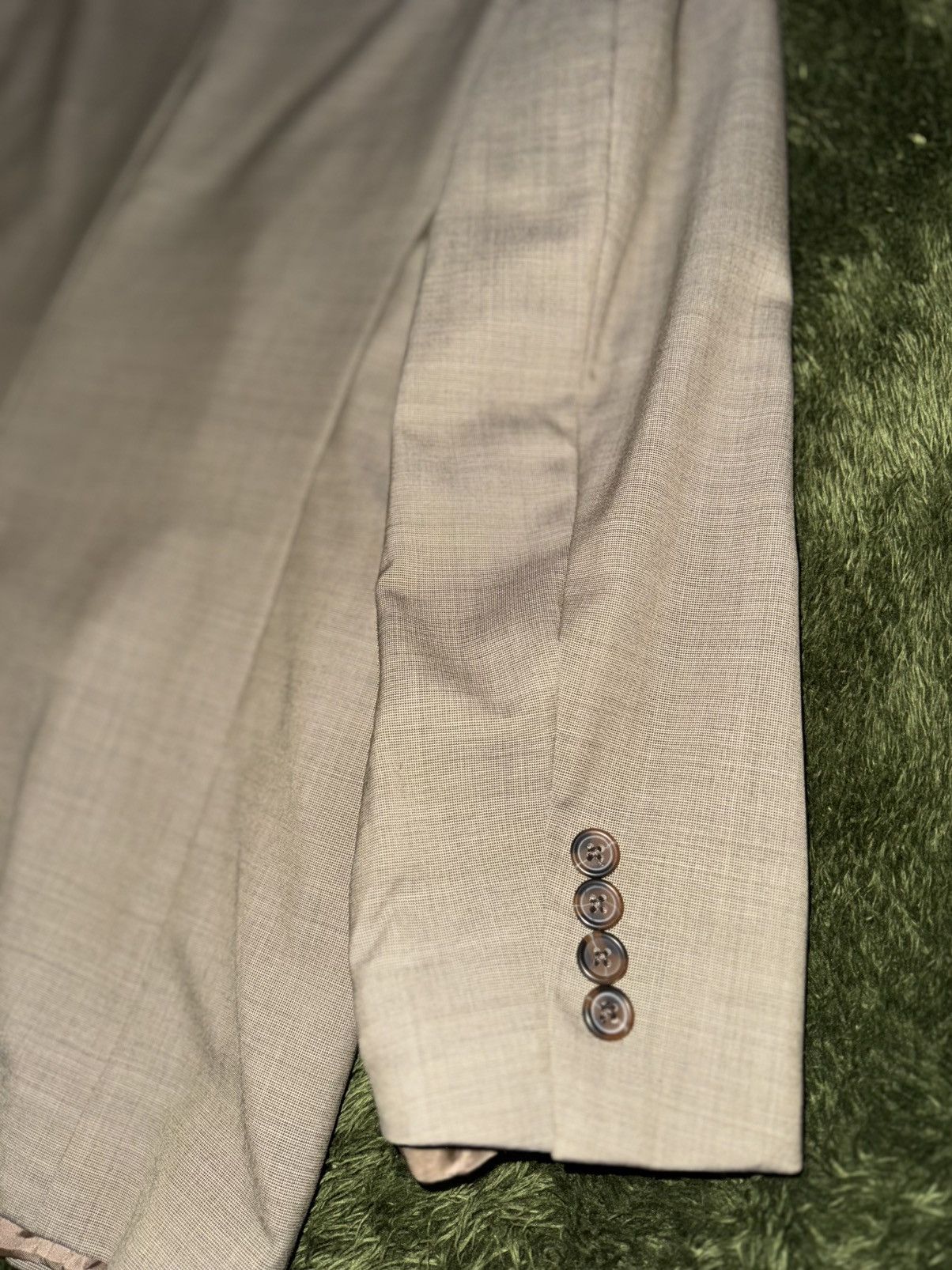 Brooks Brothers [42R] Brooks Brothers USA 346 Stretch Blazer Beige Size 42R - 12 Thumbnail