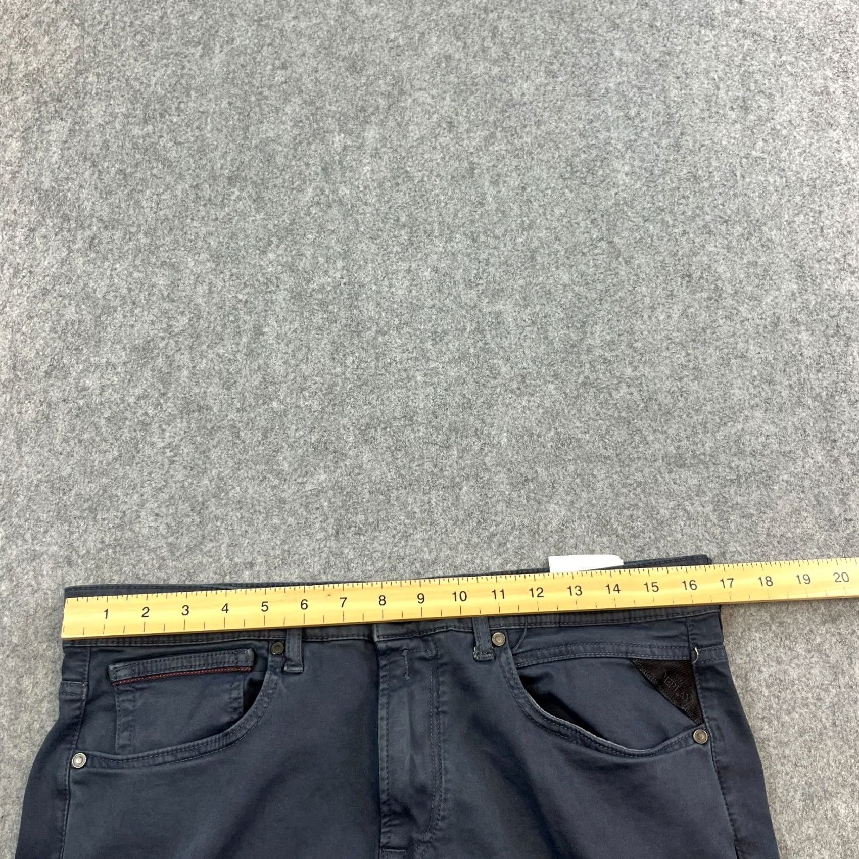 Replay Replay Chino Trousers Pants Slim Tapered Fit 33 Navy Blue Stretch Preppy Men’s Size US 33 - 6 Thumbnail