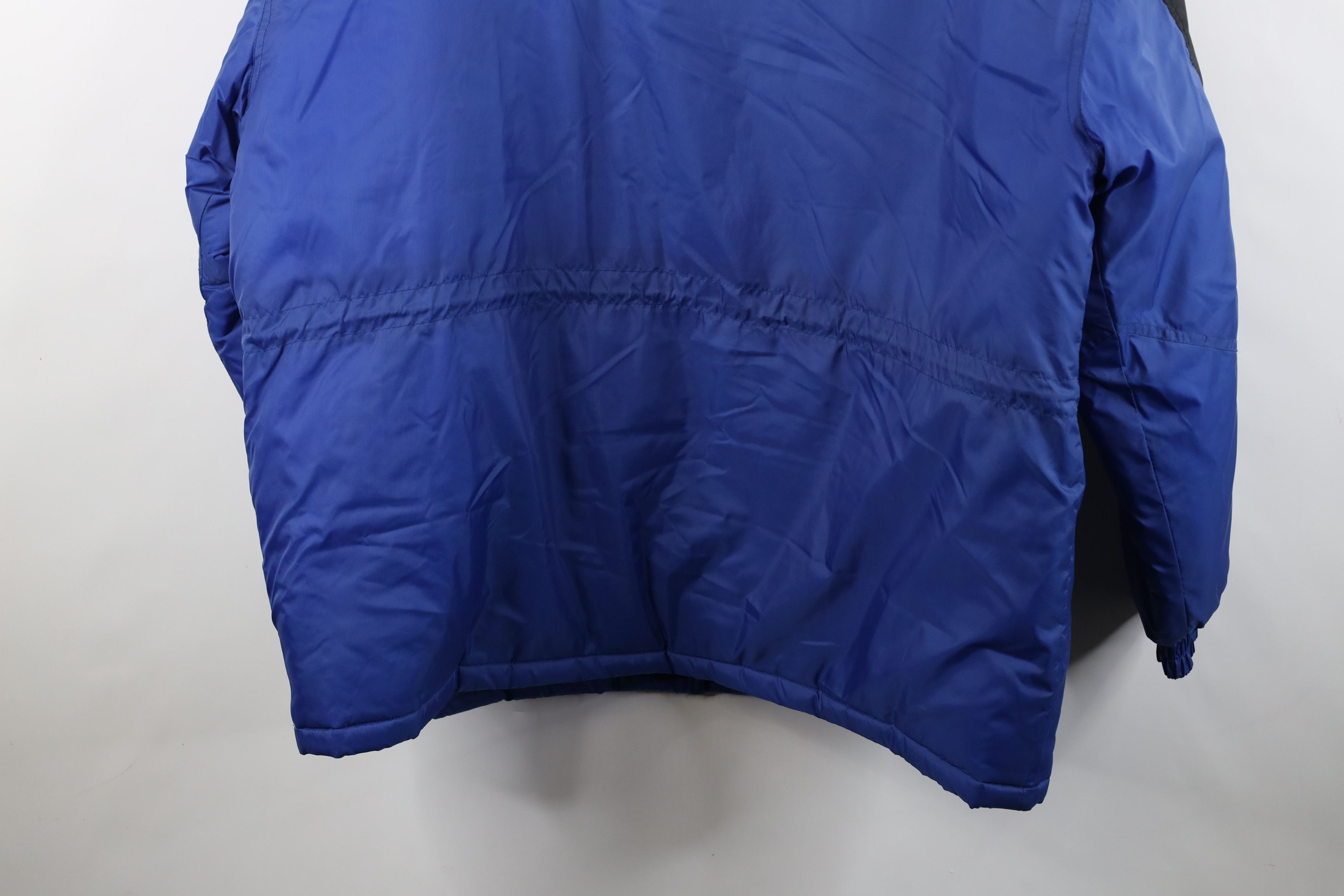 Vintage Vintage 90s Streetwear Block Full Zip Puffer Jacket Blue Size US XXL / EU 58 / 5 - 14 Thumbnail