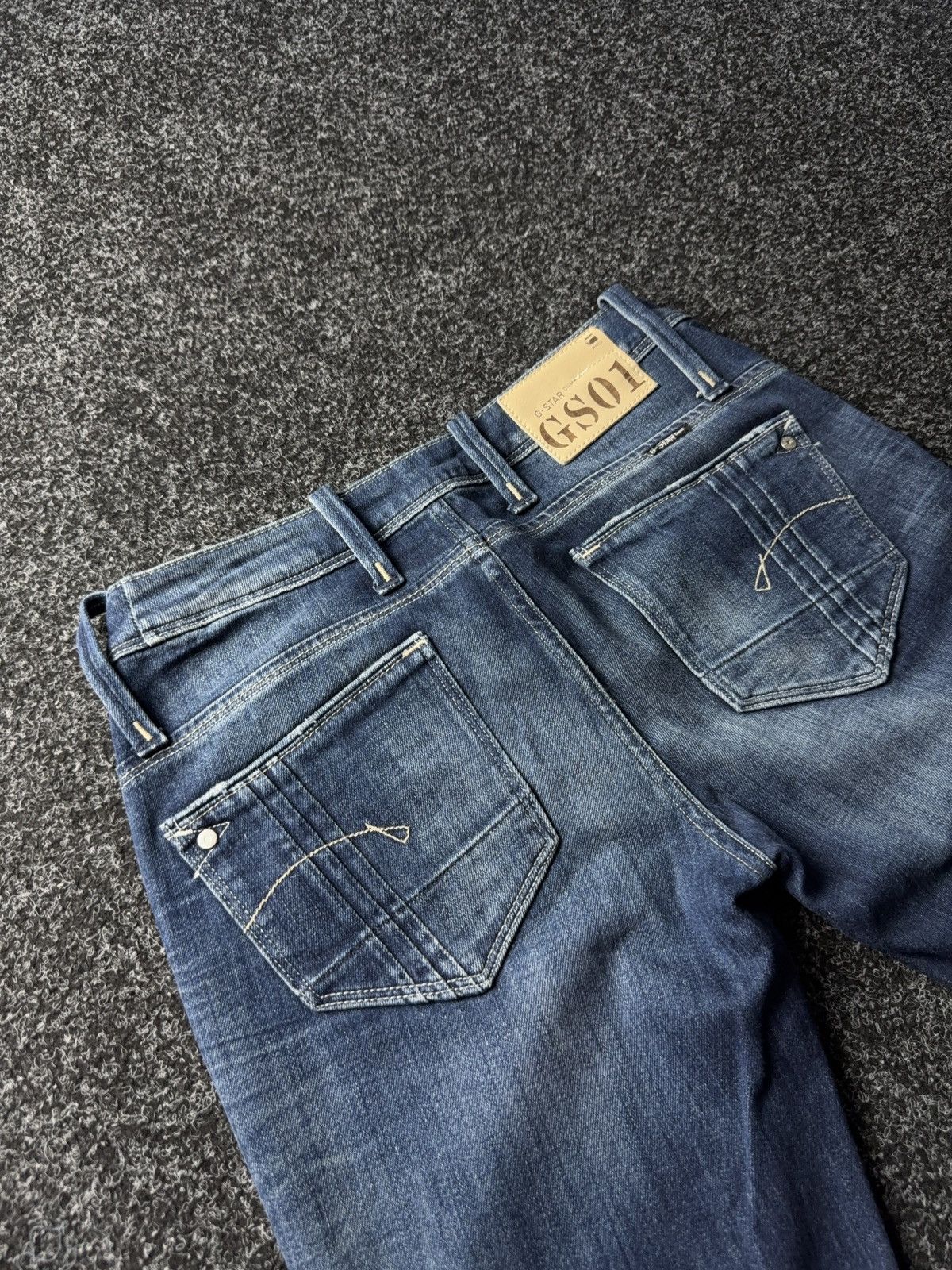 G-Star × Japanese Brand G-Star RAW GS01 3301 Distressed Straight Jeans Size 30" / US 8 / IT 44 - 12 Thumbnail