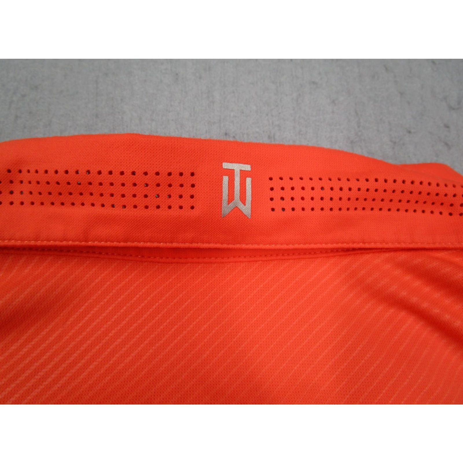 Nike Nike Polo Shirt Mens XL Orange Dri-FIT Tiger Woods Collection Golf Performance Striped Lightweight Moisture Wicking 605497-841 Size US XL / EU 56 / 4 - 7 Thumbnail