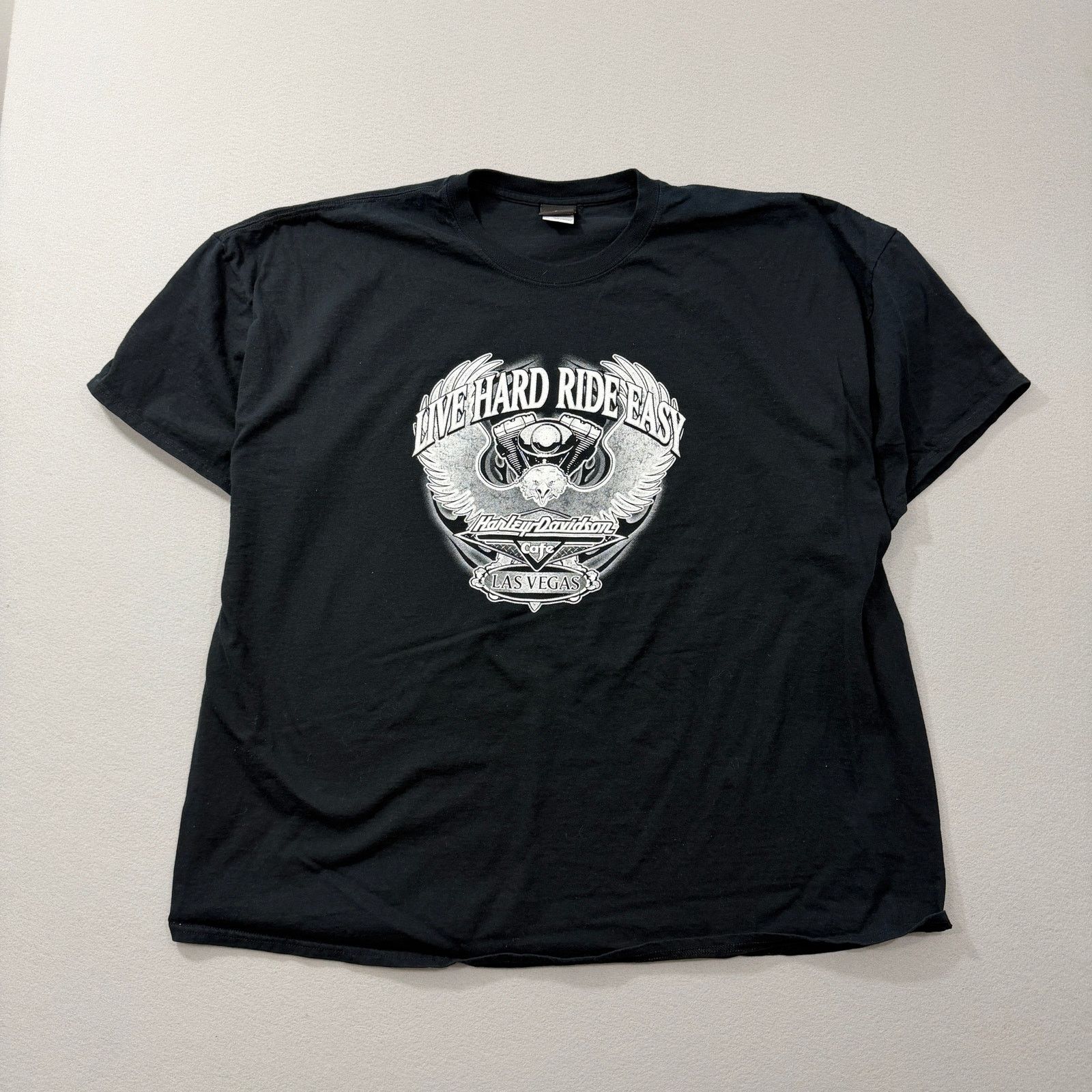 Harley Davidson Harley Davidson Shirt Men's 4XL Black Las Vegas Biker Cafe Size US XXL / EU 58 / 5 - 1 Thumbnail