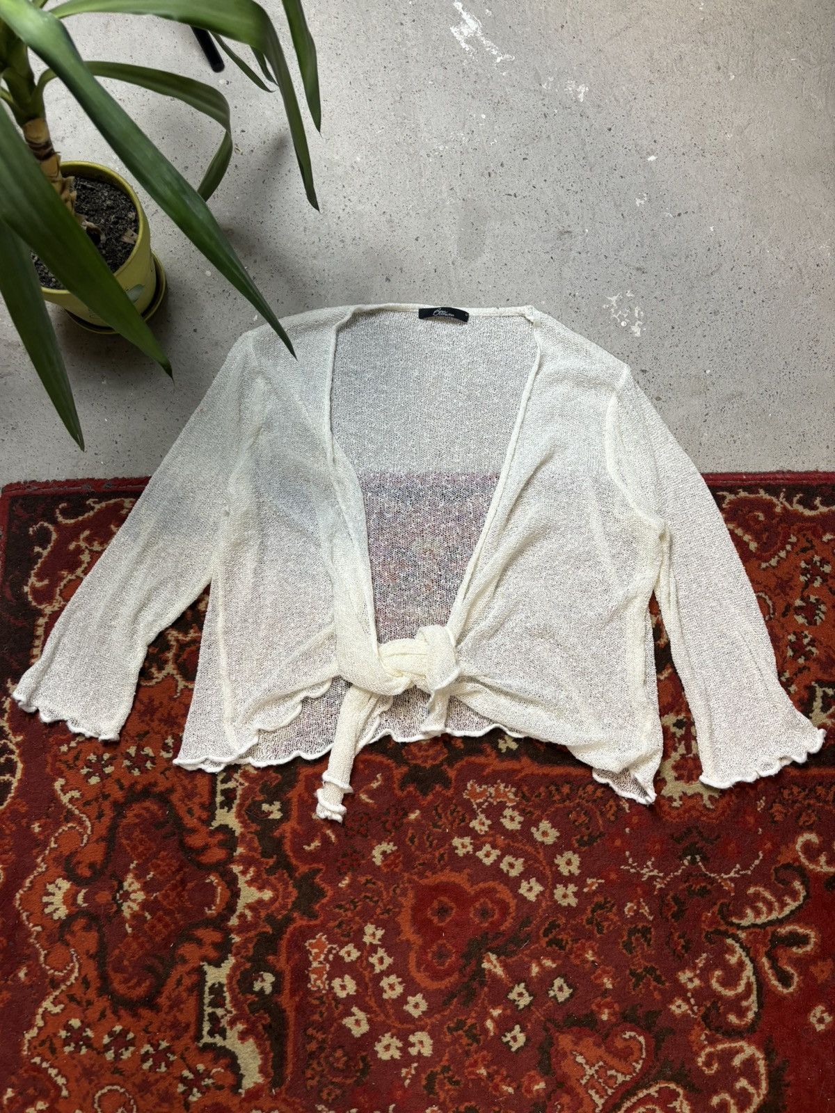 Japanese Brand × Vintage Vintage Open Weave Crotchet Net Shrug Size L / US 10 / IT 46 - 1 Thumbnail