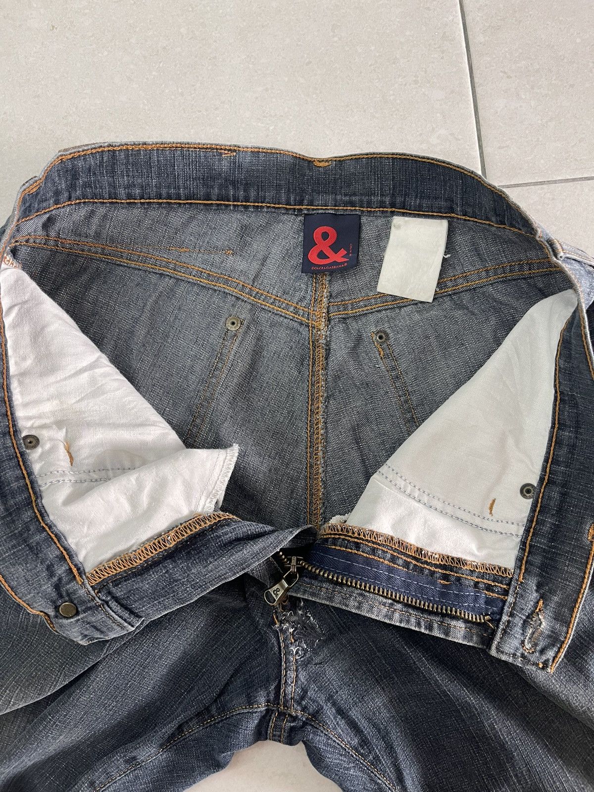 Dolce & Gabbana Dolce & Gabbana Blue Wash Distressed Denim Size US 30 / EU 46 - 7 Thumbnail