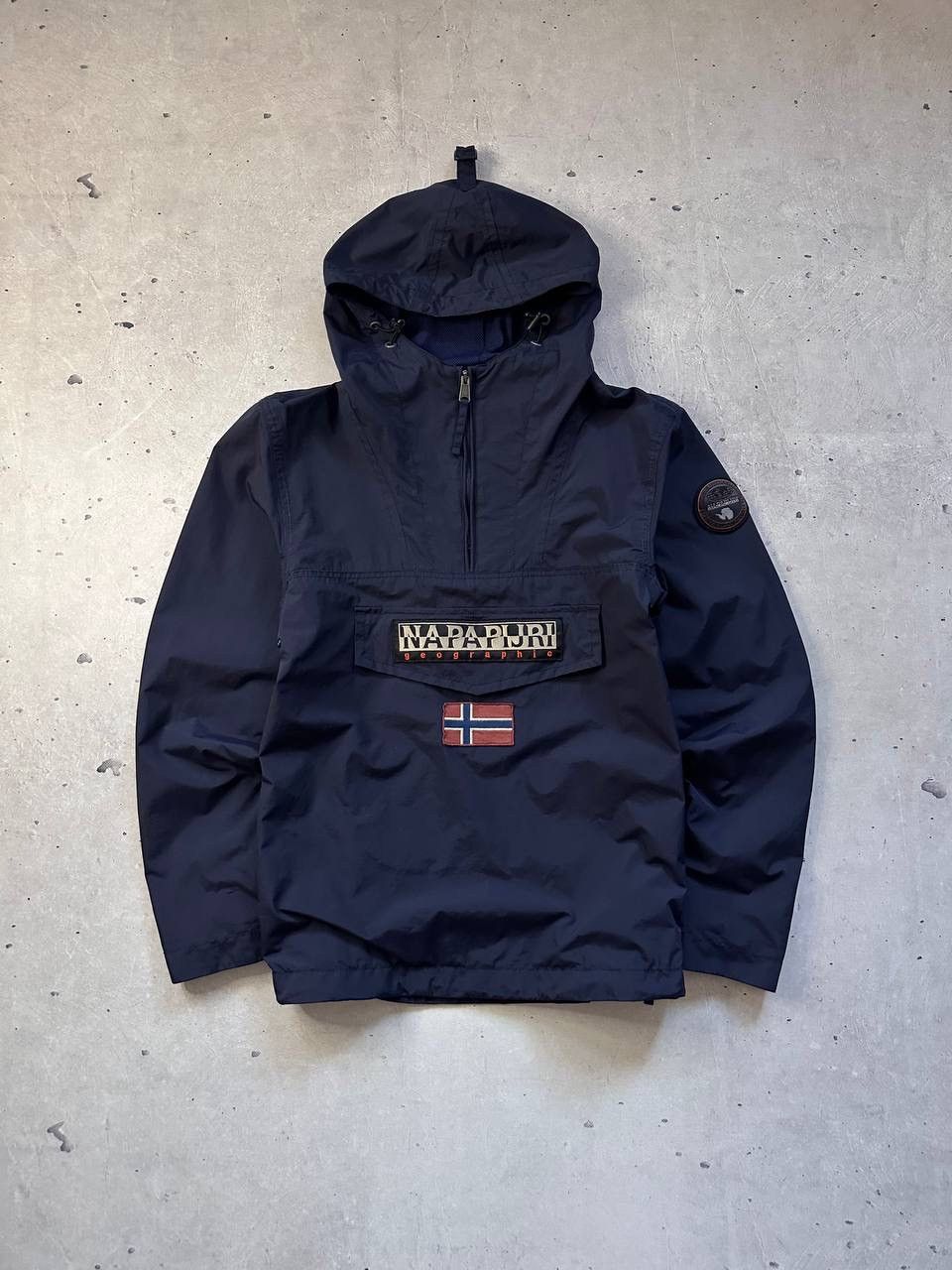 Napapijri × Vintage Napapijri Geographic Men’s Jacket Norway Anorak Windbreaker Size US S / EU 44-46 / 1 - 1 Thumbnail