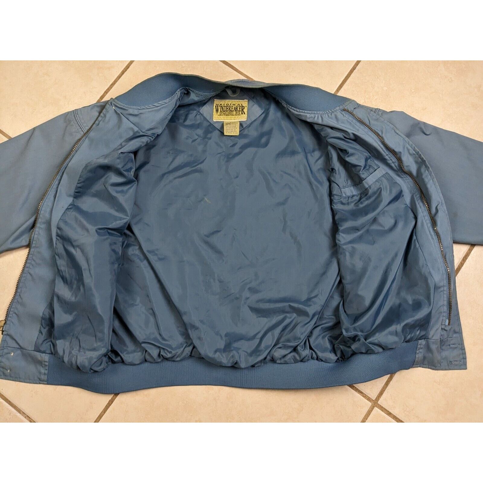 Other Vtg Original Windbreaker Mens Jacket L Blue Coat Bomber Size US L / EU 52-54 / 3 - 12 Thumbnail