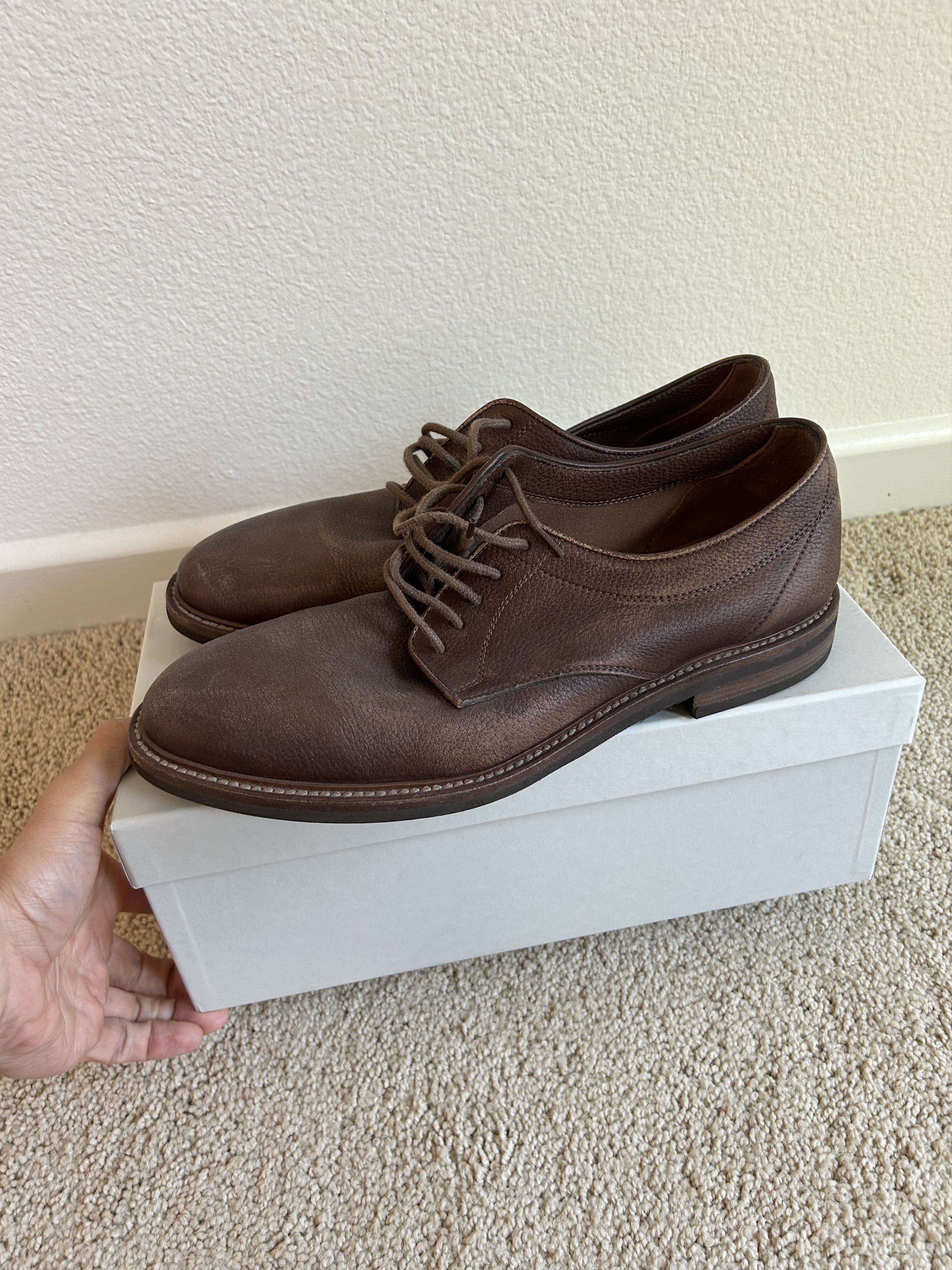 Brunello Cucinelli Brunello Cucinelli Brown Lace Up Derby Shoes Size US 11.5 / EU 44-45 - 9 Thumbnail