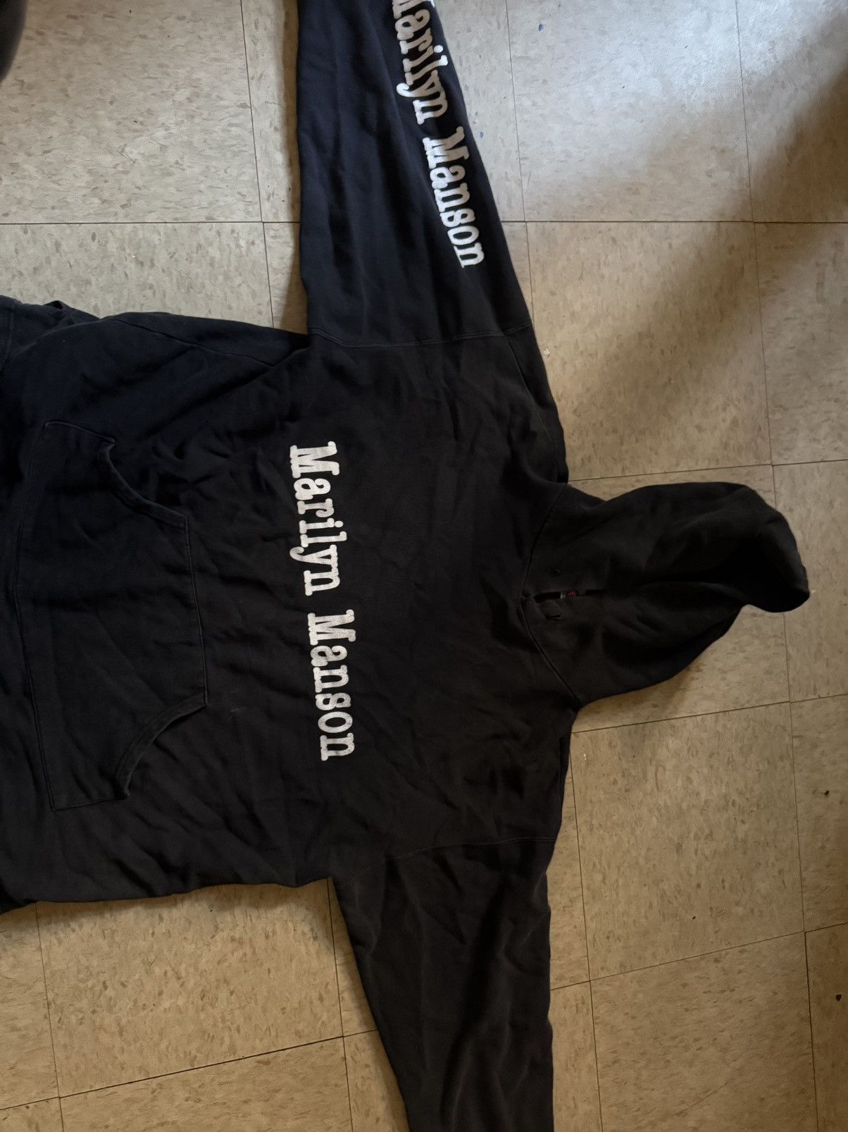 Marilyn Manson SUPER RARE MECHANICAL ANIMALS OVERSEAS TOUR HOODIE Size US L / EU 52-54 / 3 - 1 Thumbnail