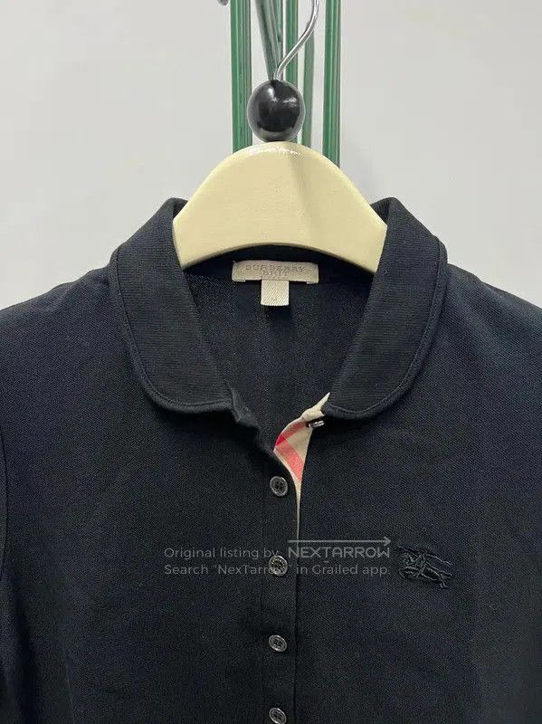Burberry Burberry Black Cotton Short Sleeve Polo Shirt. Size M / US 6-8 / IT 42-44 - 3 Thumbnail