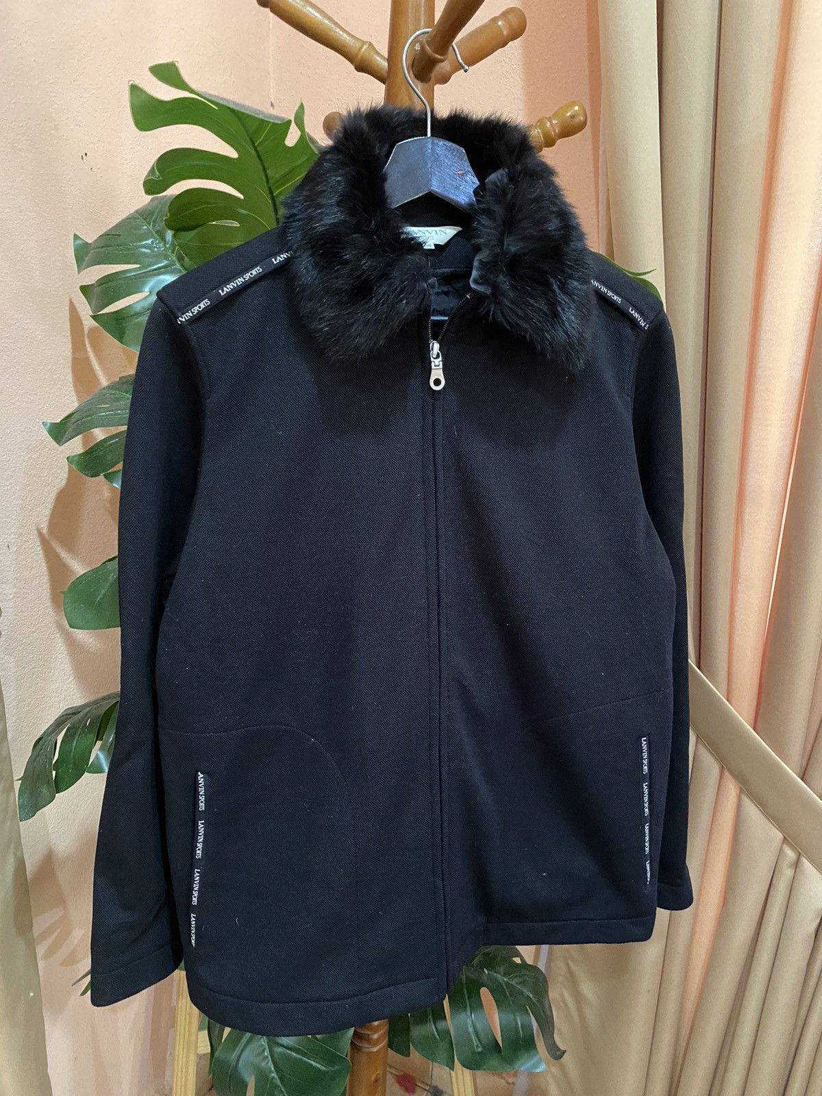 Lanvin Lanvin Sports Black Jacket – Elegant Fur Collar, Women’s Size XS / US 0-2 / IT 36-38 - 5 Thumbnail