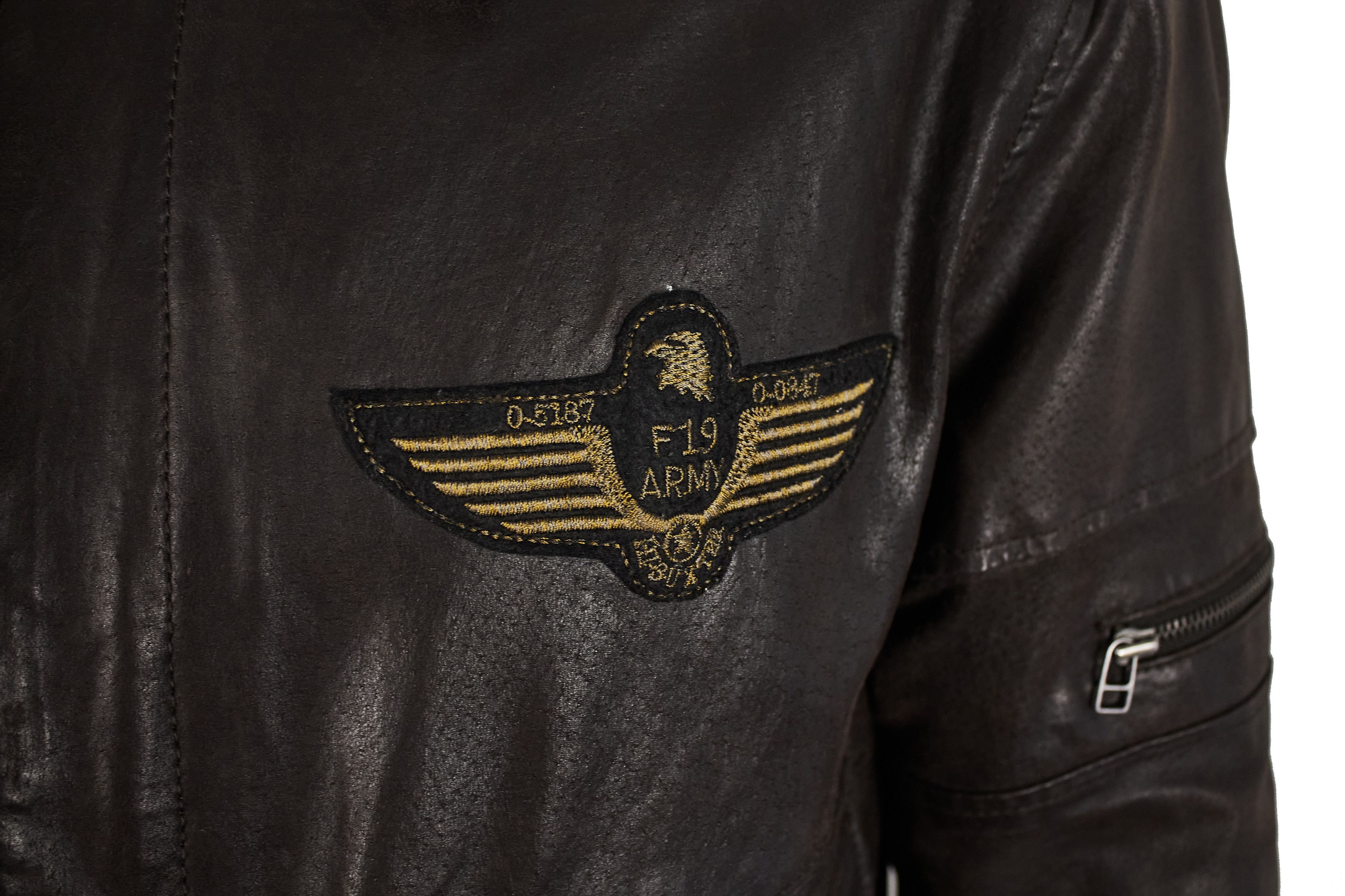 Vintage Vintage 90s men's flight A2 leather bomber jacket Size US M / EU 48-50 / 2 - 9 Thumbnail