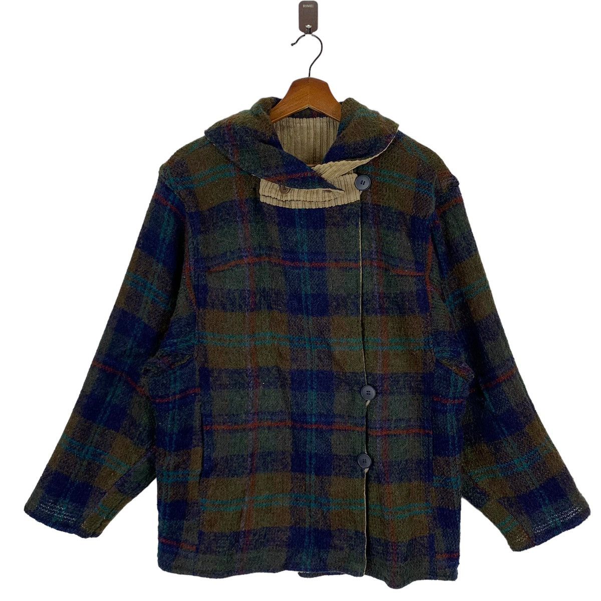 Vintage VINTAGE BAUTIQU DELY REVERSIBLE WOOL CORDUROY JACKET Size US M / EU 48-50 / 2 - 5 Thumbnail