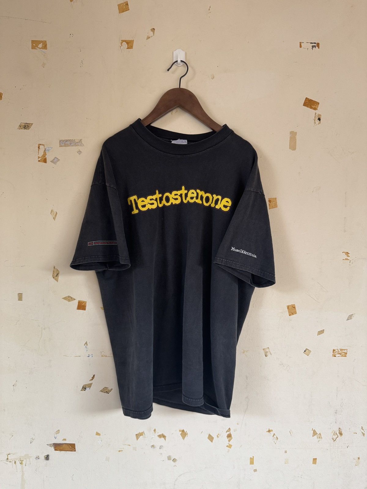 Vintage *RARE* 90s VINTAGE TESTOSTERONE HARDCORE PORN MUSCLE DRUG Size US XL / EU 56 / 4 - 1 Thumbnail