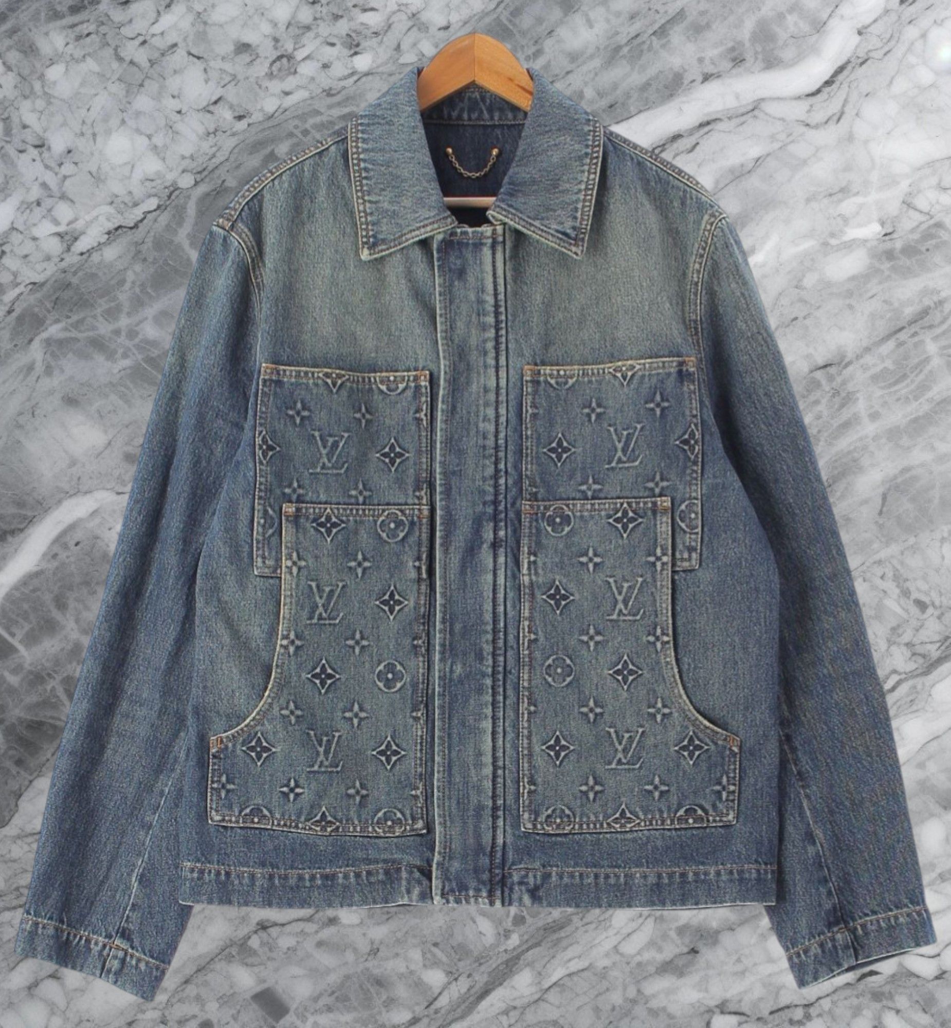 Louis Vuitton Louis Vuitton LV Carpenter Monogram Denim Jacket Size US M / EU 48-50 / 2 - 1 Thumbnail