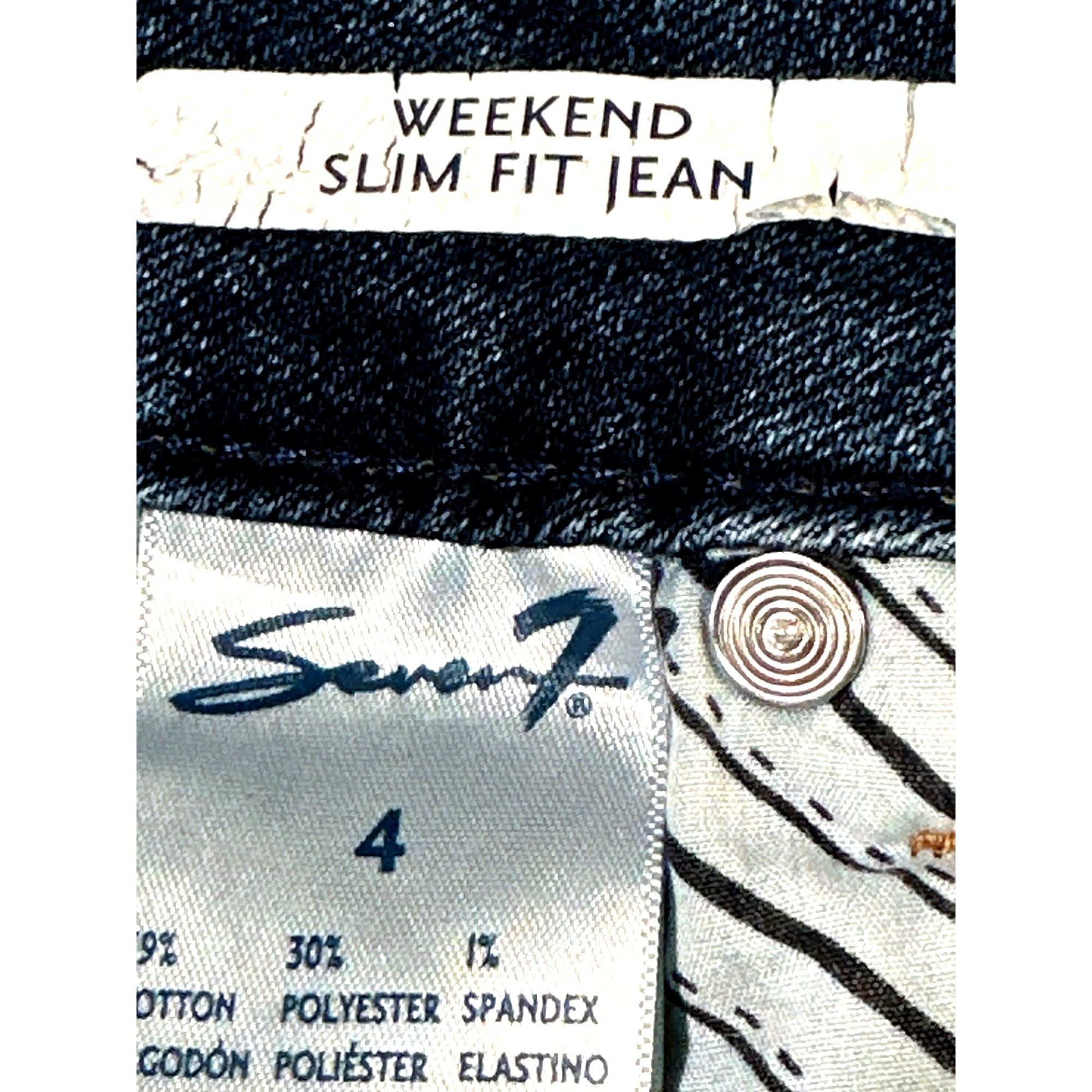 Seven 7 Seven7 Weekend Slim Fit Jean Flattering Straight Leg Super S Size 27" / US 4 / IT 40 - 7 Thumbnail