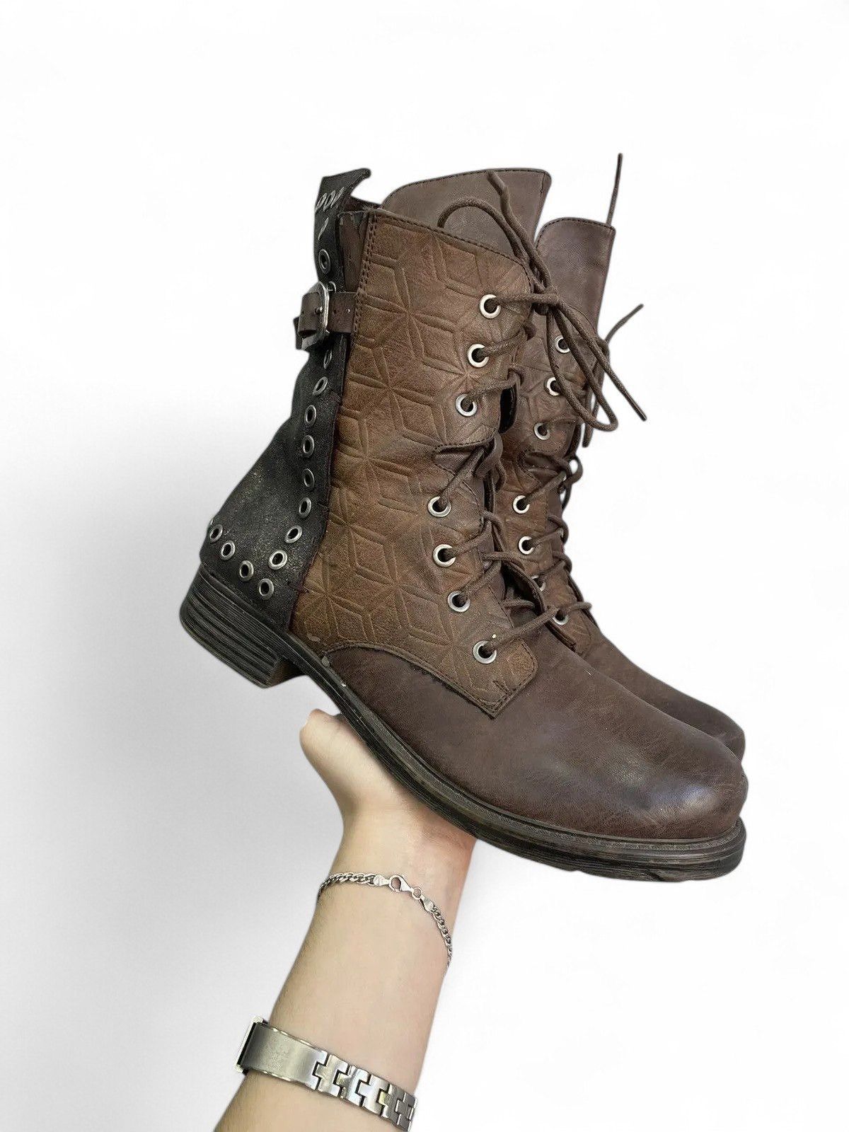 A.S.98 A.S. 98 style leather quilted lace-up boots style japanese Size US 7.5 / EU 40-41 - 3 Thumbnail
