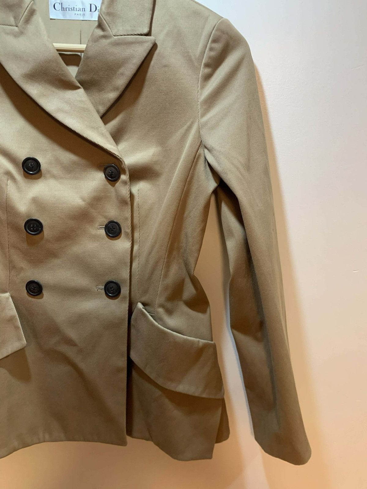Dior Christian Dior tretch-cotton twill double-breasted jacket Size S / US 4 / IT 40 - 4 Thumbnail