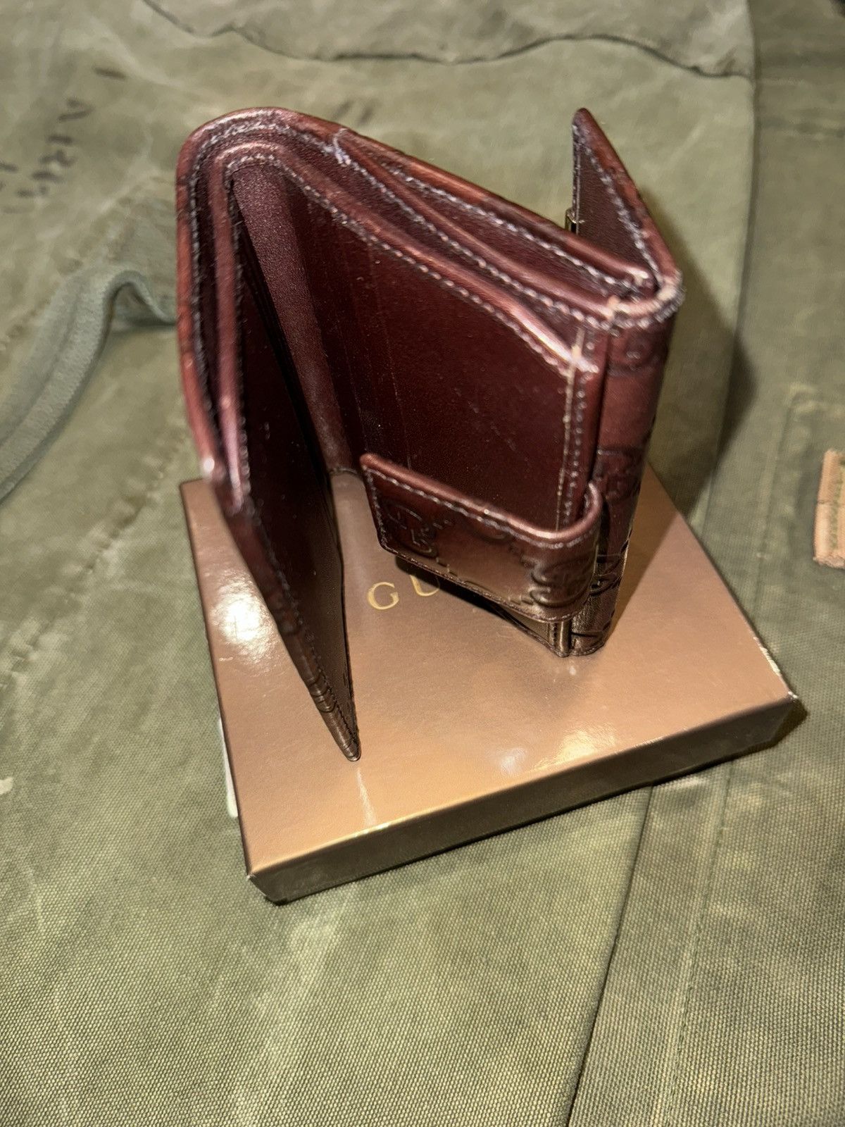 Gucci Gucci Guccissima leather French flap wallet Size ONE SIZE - 6 Thumbnail