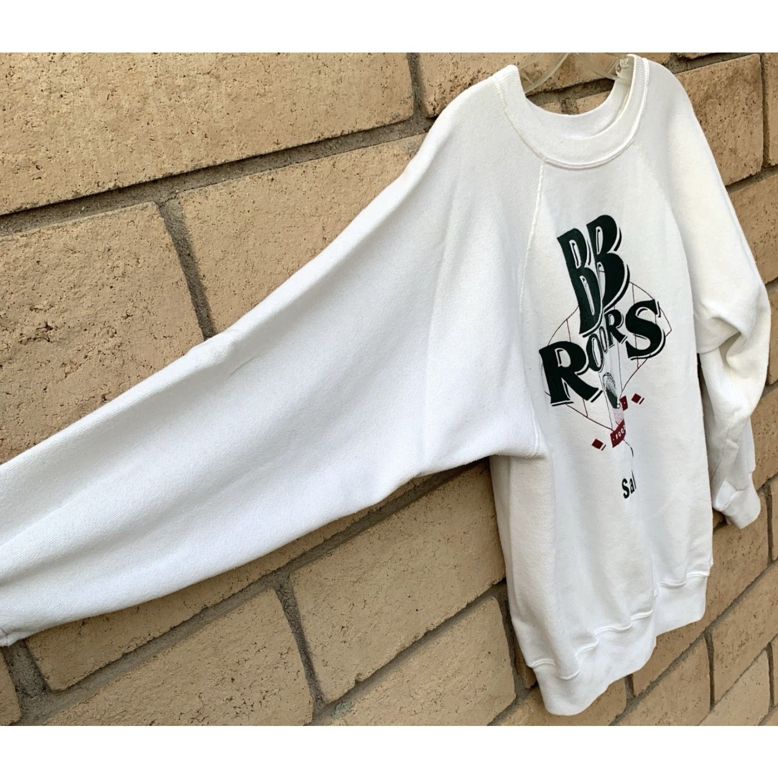 Vintage VINTAGE Ultra Sweats Raglan Sweatshirt Men's White Sport White Baseball Basketball Football L Size US L / EU 52-54 / 3 - 3 Thumbnail