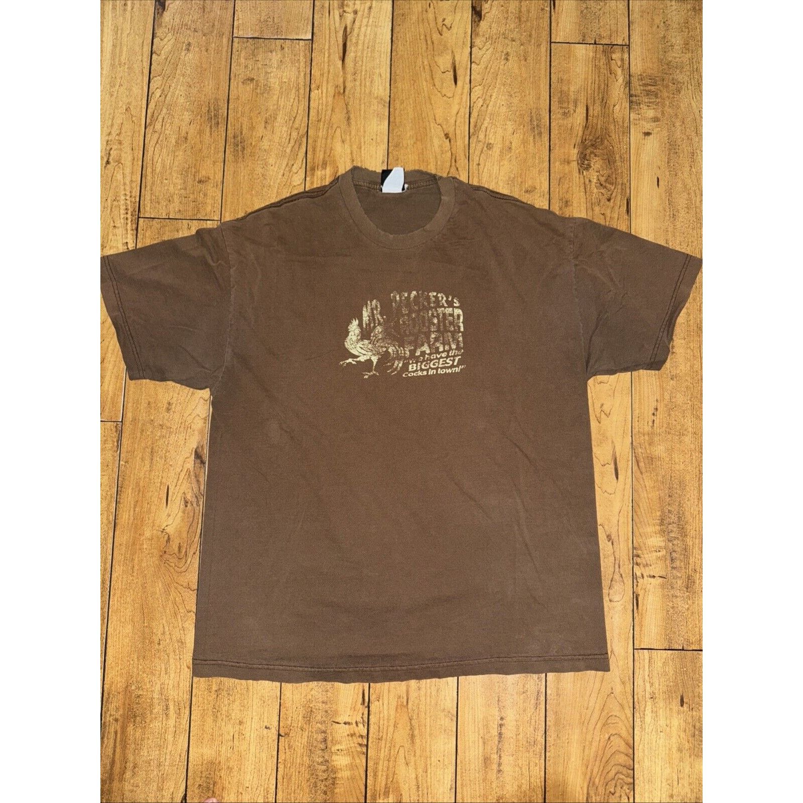 Anchor Blue × Vintage Anchor Blue Graphic T-Shirt Distressed Brown XL 21x28 Size US XL / EU 56 / 4 - 1 Thumbnail