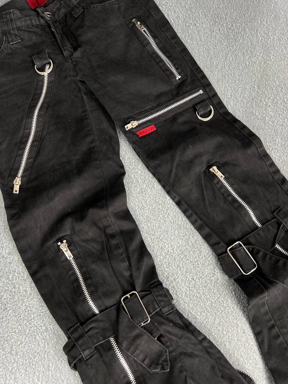 Tripp NYC tripp nyc vintage flared gothic vibe multi zip womans pants Size 29" - 4 Thumbnail