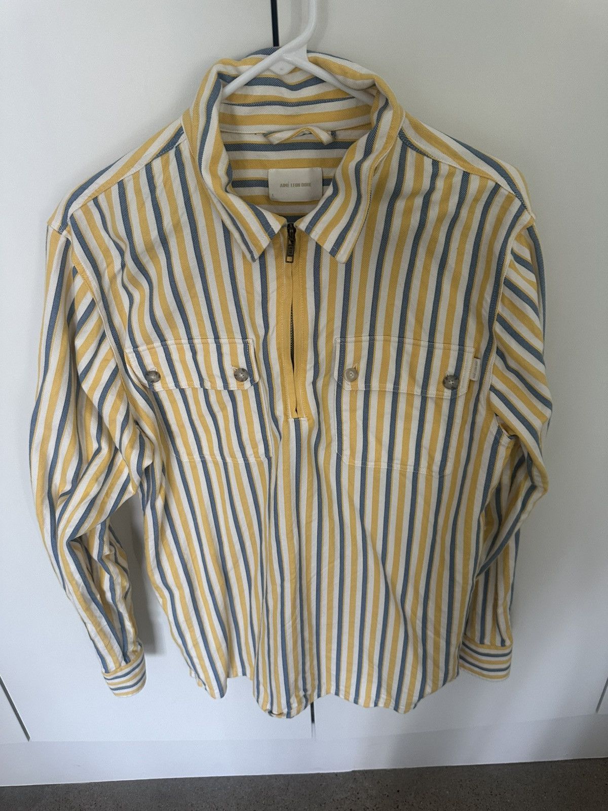 Aime Leon Dore ALD Zipped Collared Shirt Size US L / EU 52-54 / 3 - 1 Thumbnail