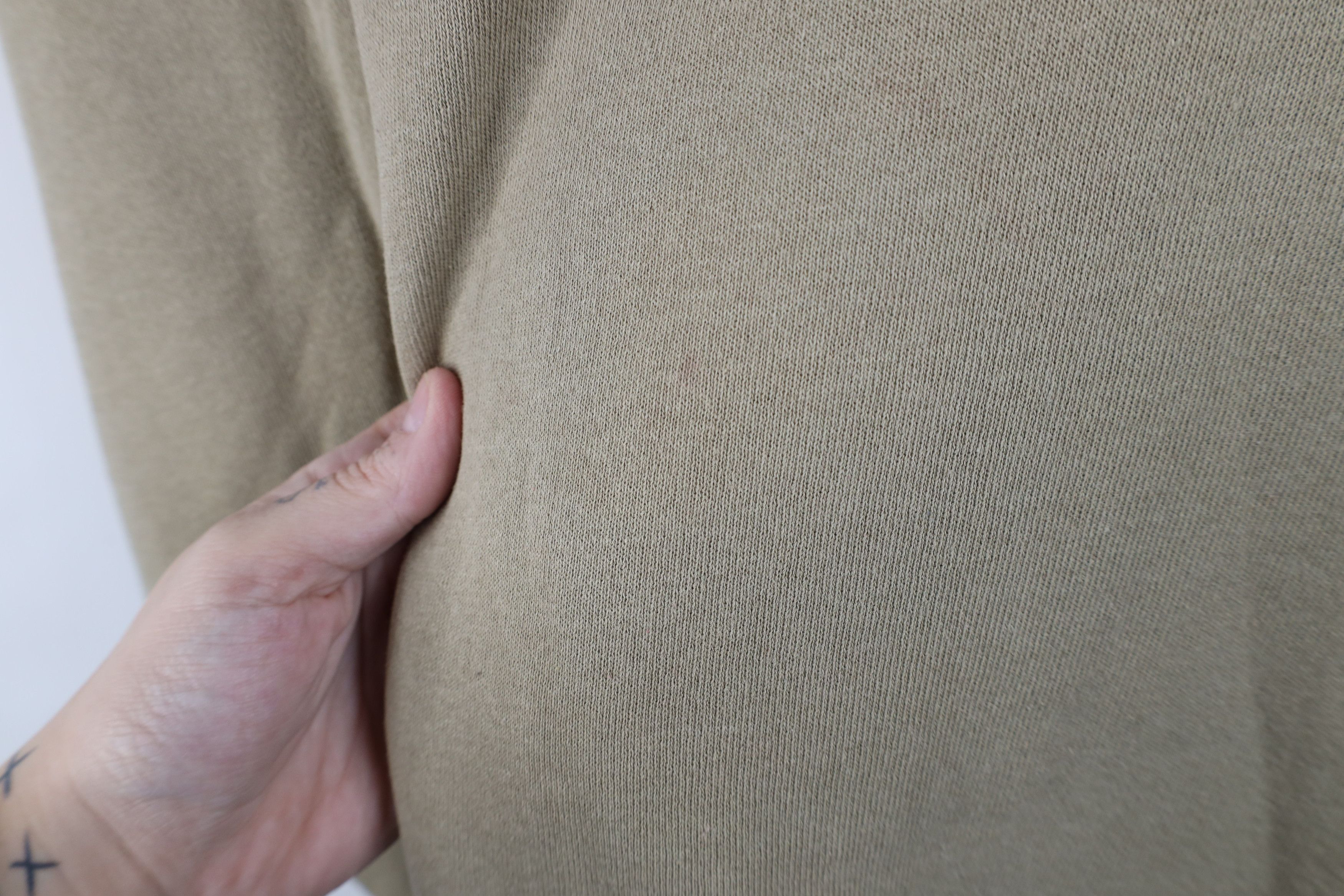 Vintage Vintage 90s Streetwear Blank Crewneck Sweatshirt Khaki Beige Size US XL / EU 56 / 4 - 7 Thumbnail
