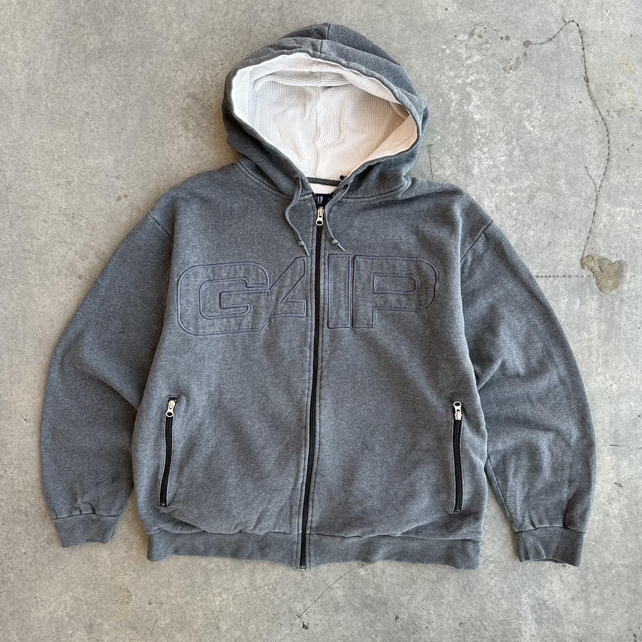 Gap × Vintage Vintage Y2K Gap logo zip sweatshirt Size US XL / EU 56 / 4 - 1 Thumbnail