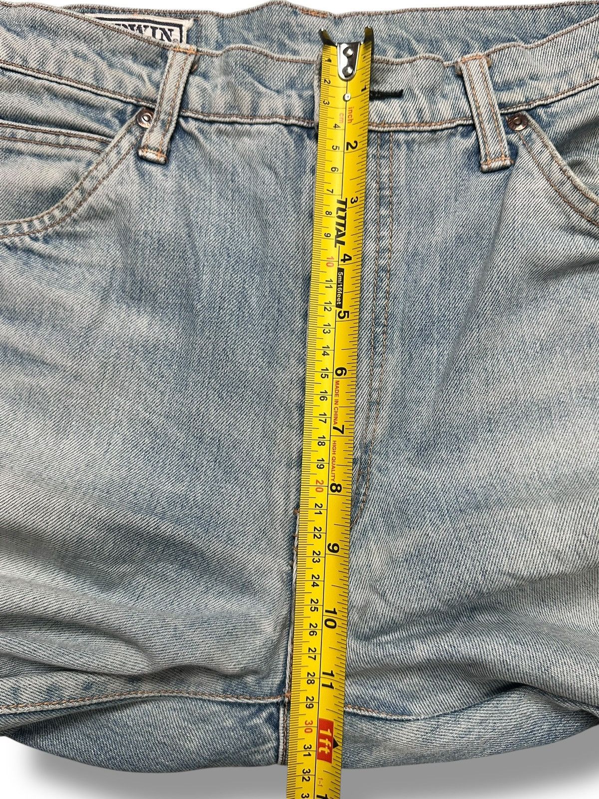 Edwin Vintage Edwin 90's Japan Denim Straight Jeans Light BlueWash Size US 30 / EU 46 - 18 Thumbnail