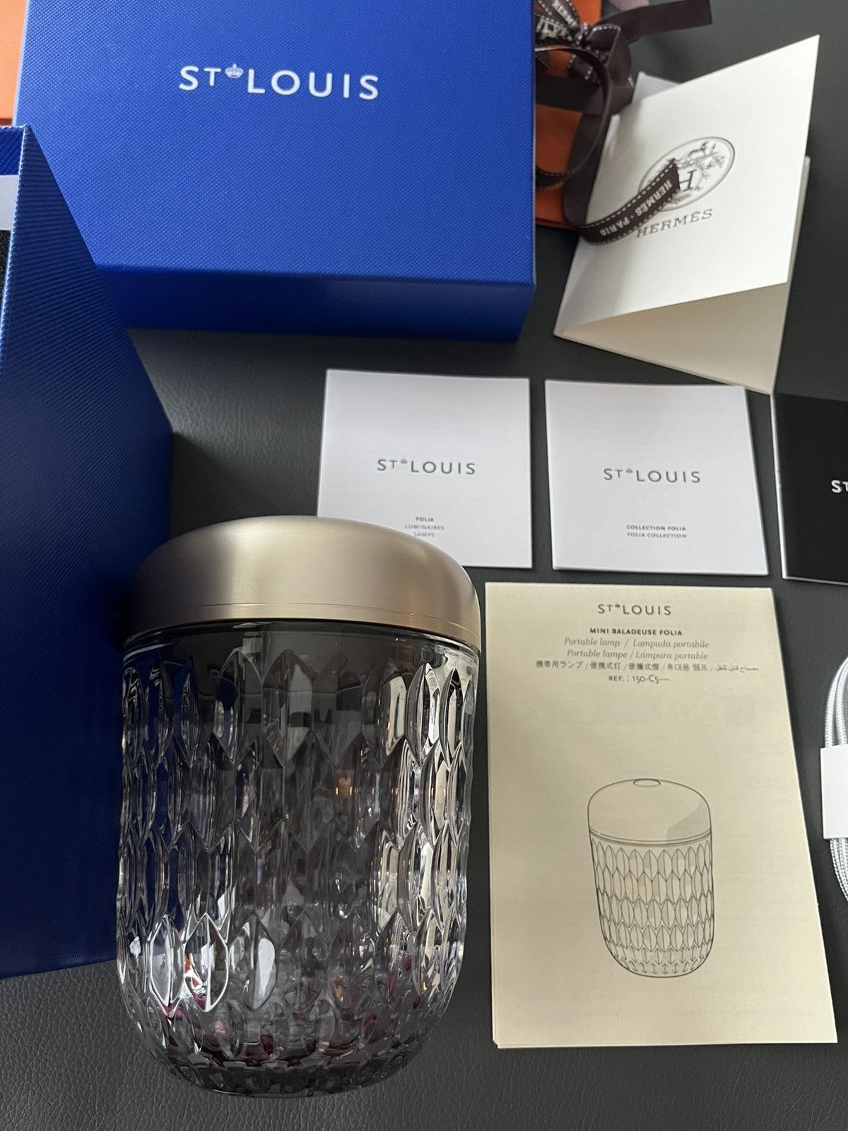 Hermes Brand New Giftable Hermes St Louis Folia Mini Portable Lamp Size ONE SIZE - 5 Thumbnail