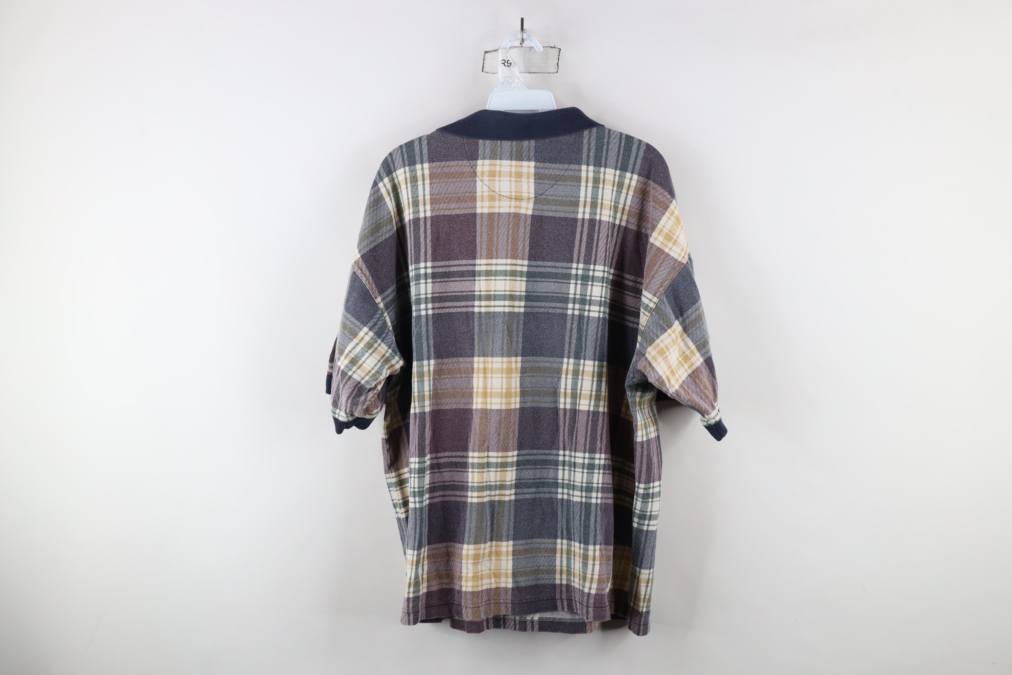 Vintage Vintage 90s Streetwear Fit Rainbow Plaid Golf Polo Shirt Size US XL / EU 56 / 4 - 9 Thumbnail