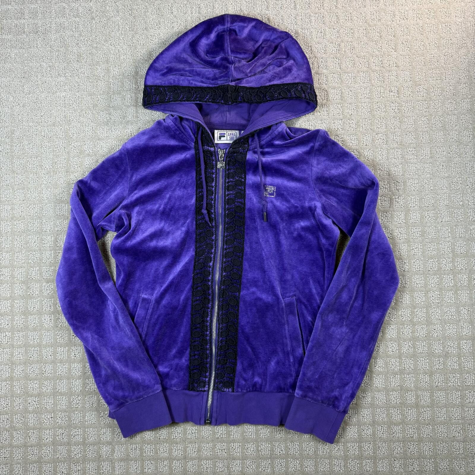 Fila Fila x Anna Sui Velour Track Jacket Butterfly Large Size L / US 10 / IT 46 - 1 Thumbnail