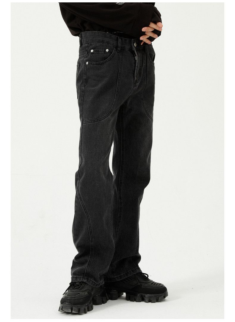 Japanese Brand × Jean Japanese retro trend straight flared jeans for men Size US 32 / EU 48 - 3 Thumbnail