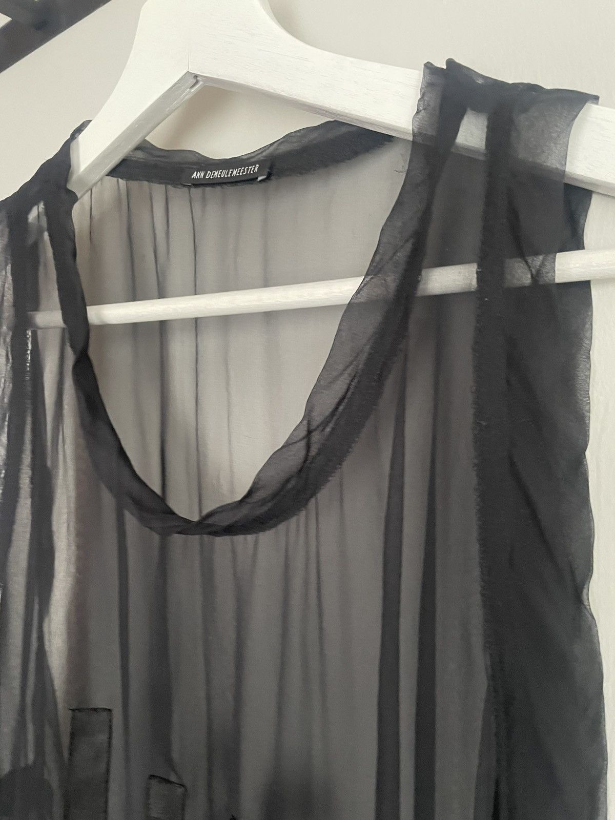 Ann Demeulemeester SS03 ‘Life’ Silk Top Size S / US 4 / IT 40 - 5 Thumbnail