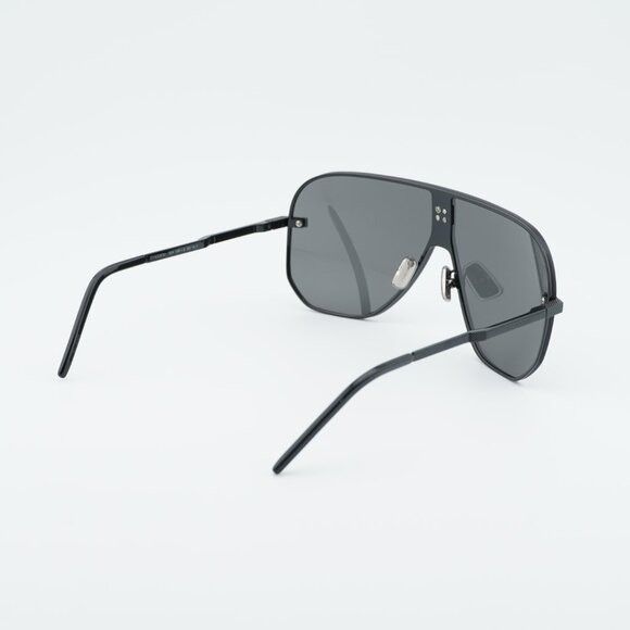 Givenchy Givenchy GV40087U 01A Sunglasses Shiny Black Shield Frame Size ONE SIZE - 4 Thumbnail